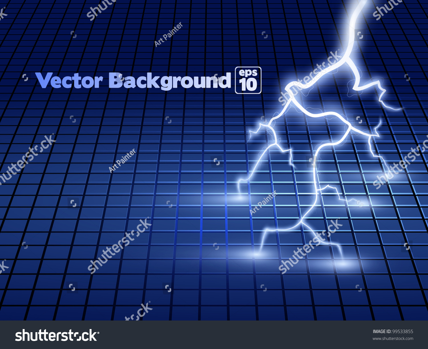 Vector Abstract Blue Lightning Flash Background: Vetor Stock (livre De ...