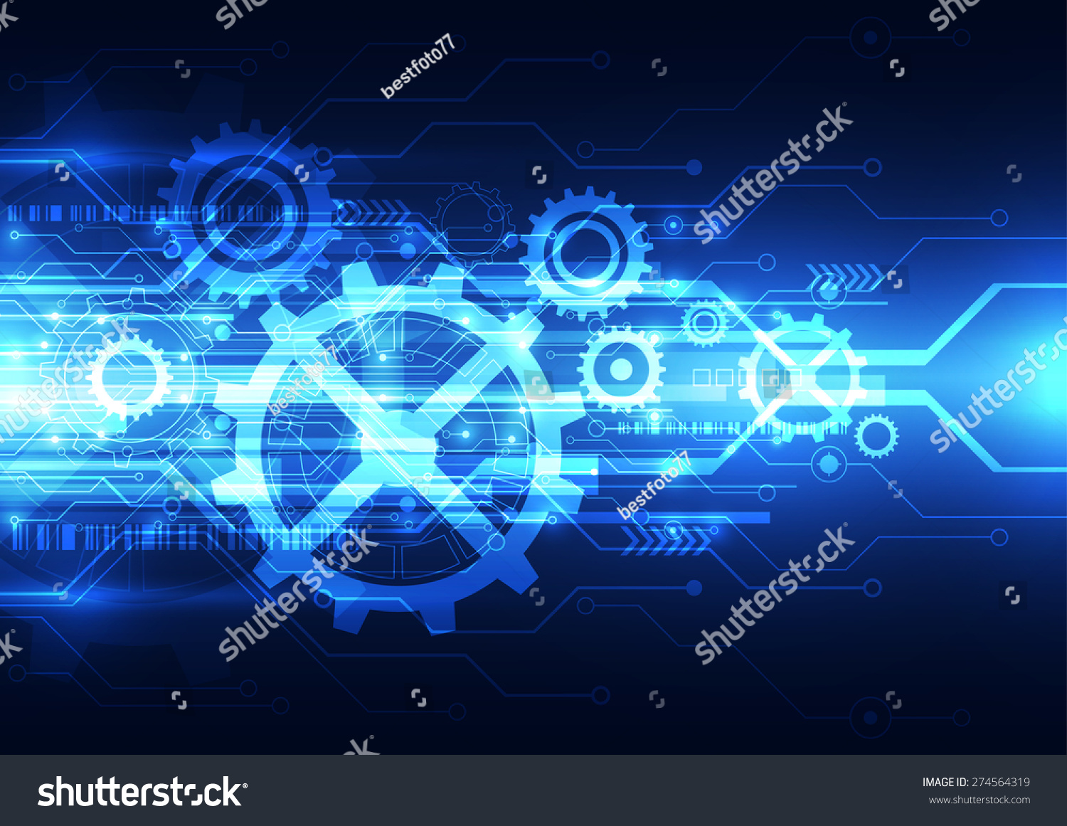 Vector Abstract Engineering Future Technology Electric Stock Vector ...