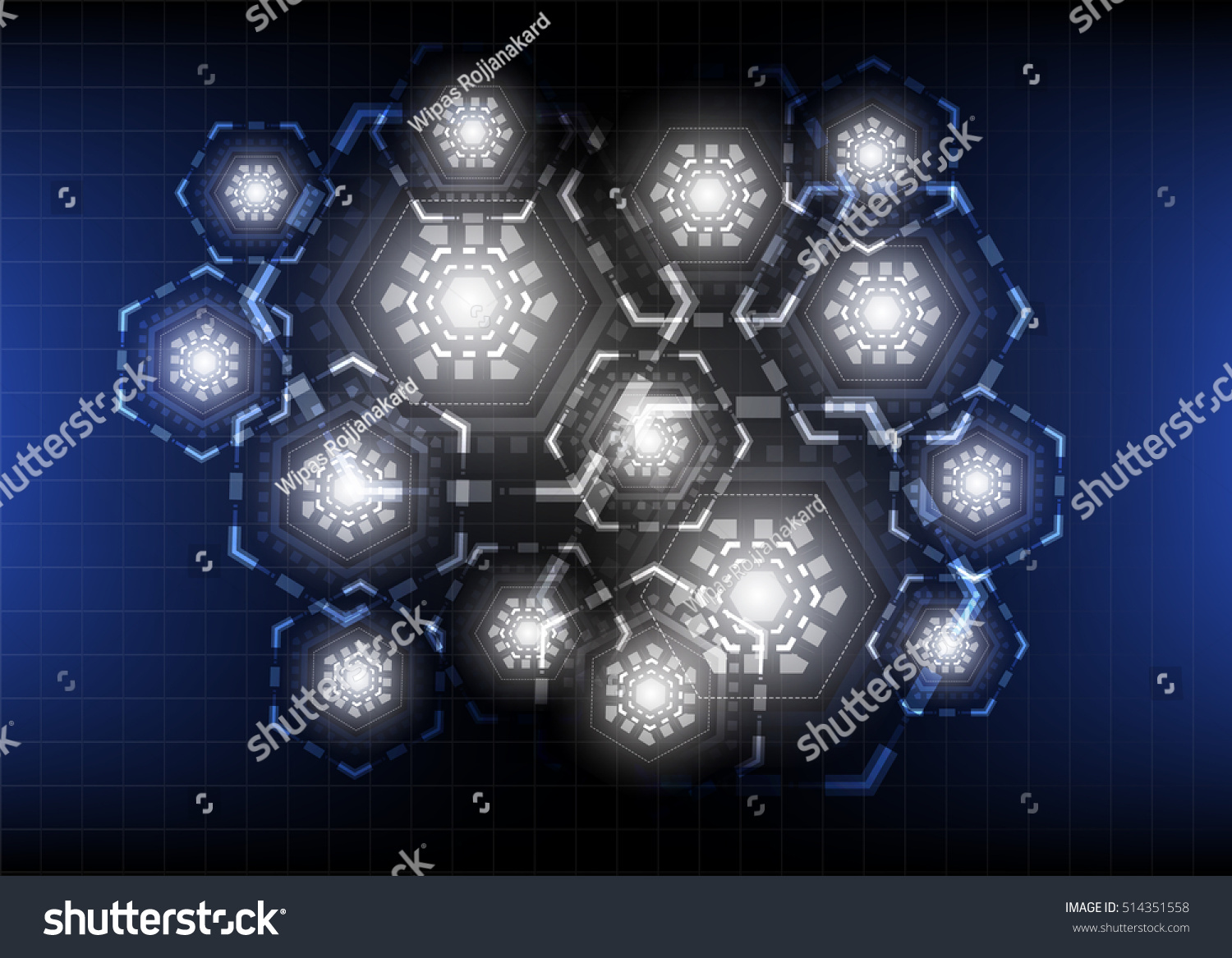 Vector Abstract Futuristic Circuit Board Illustration Stock Vector ...