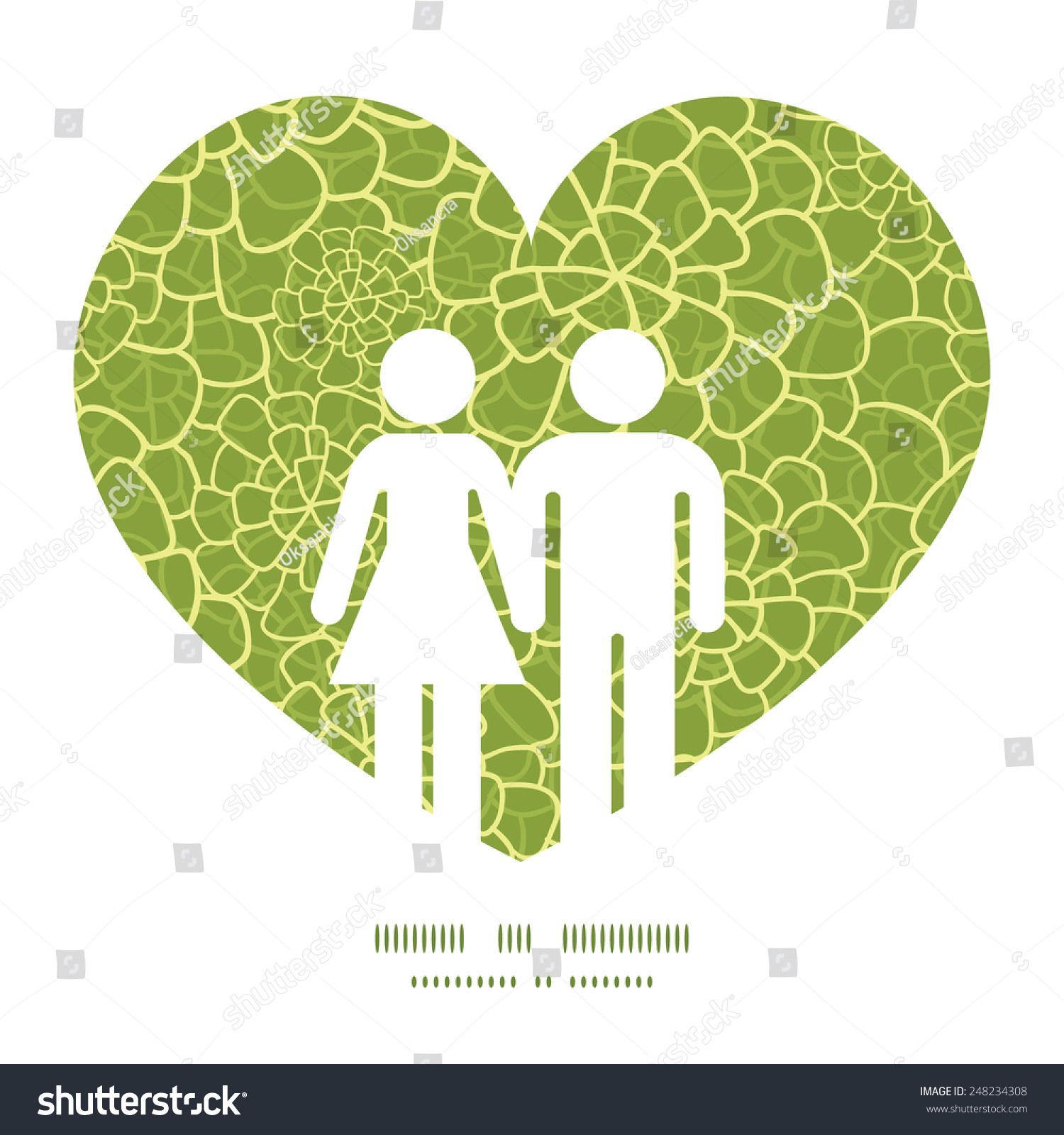 Vector Abstract Green Natural Texture Couple Stock Vector (Royalty Free ...