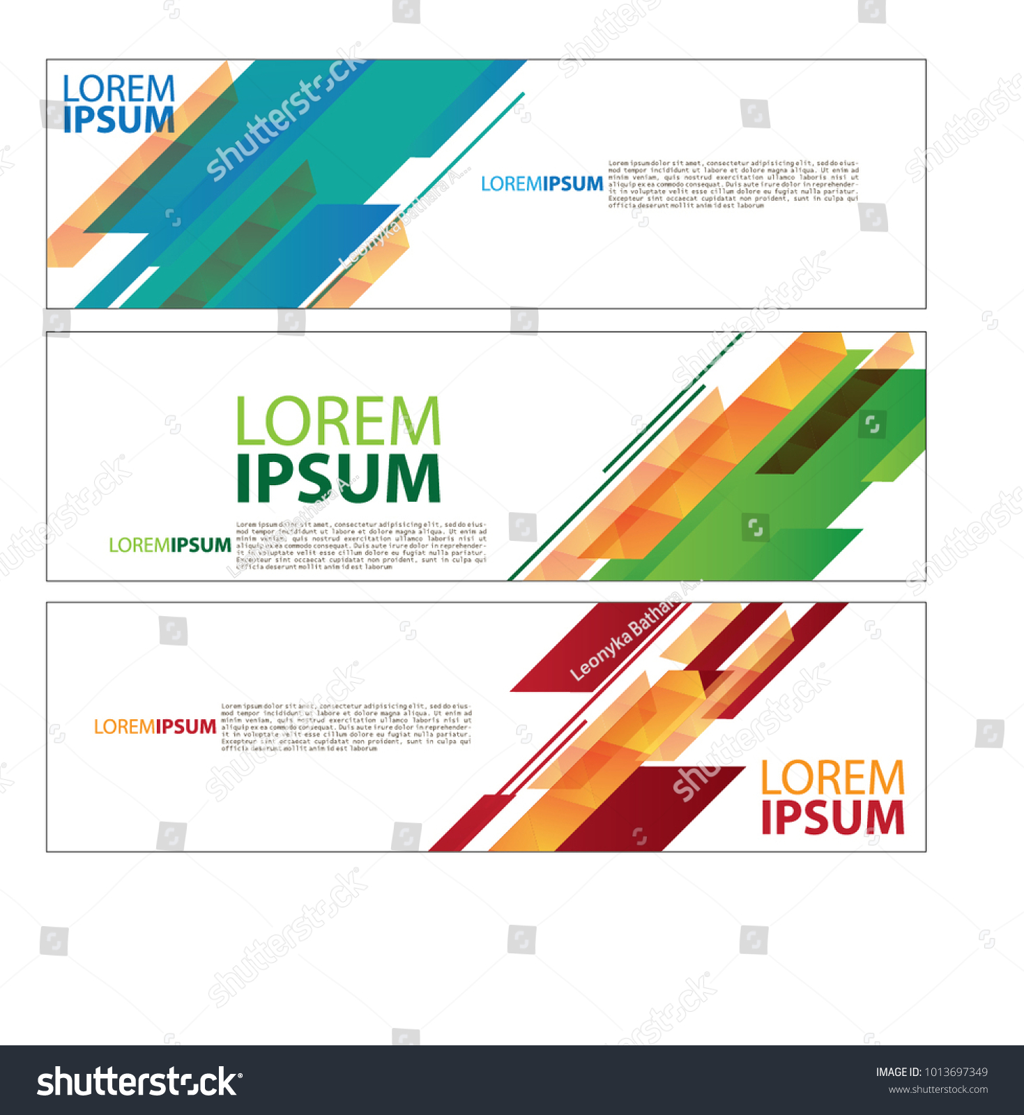 Vector Abstract Lines Design Banner Web Stock Vector Royalty Free