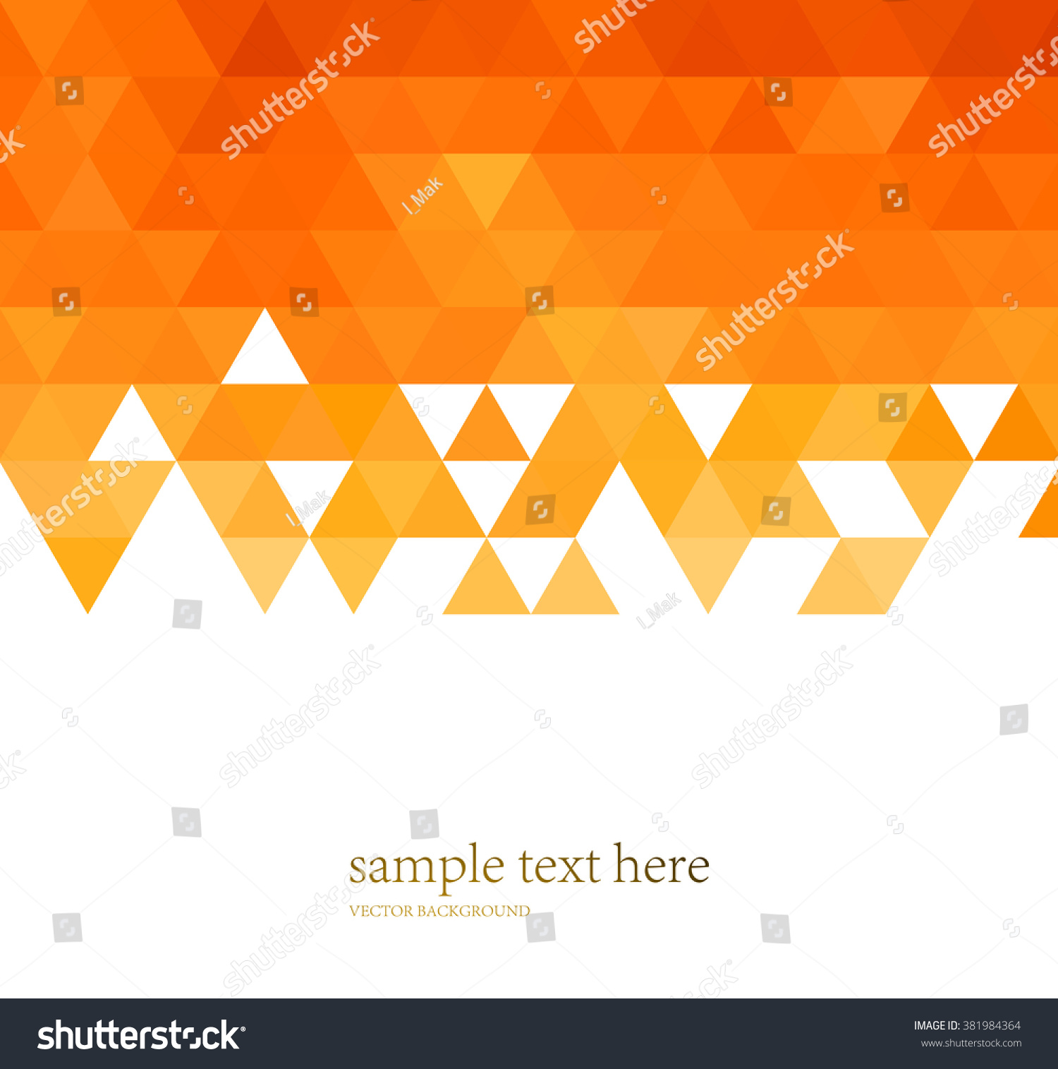 Vector Abstract Orange Color Mosaic Background Stock Vector Royalty Free Shutterstock