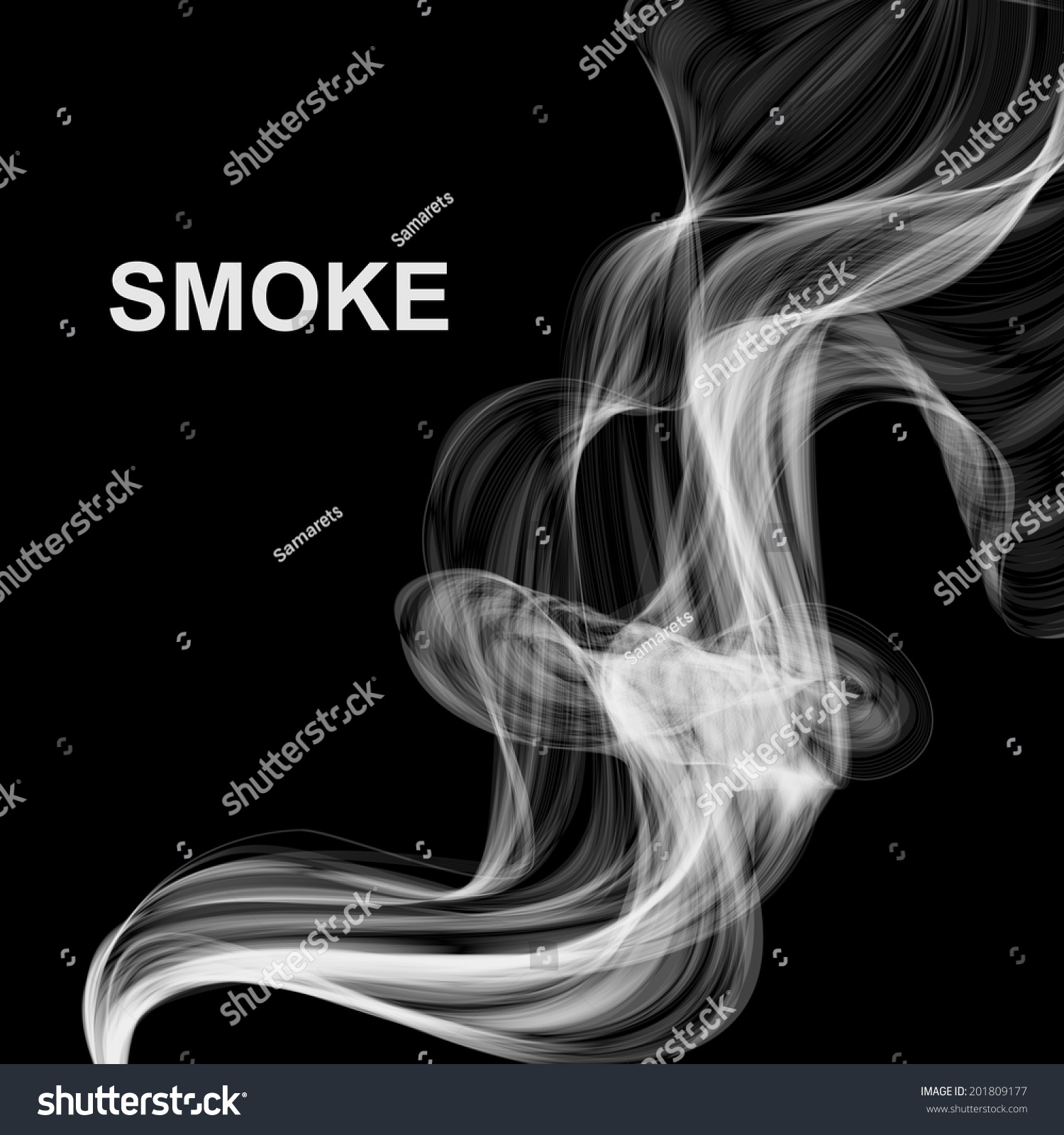 Vector Abstract Smoke Background - 201809177 : Shutterstock