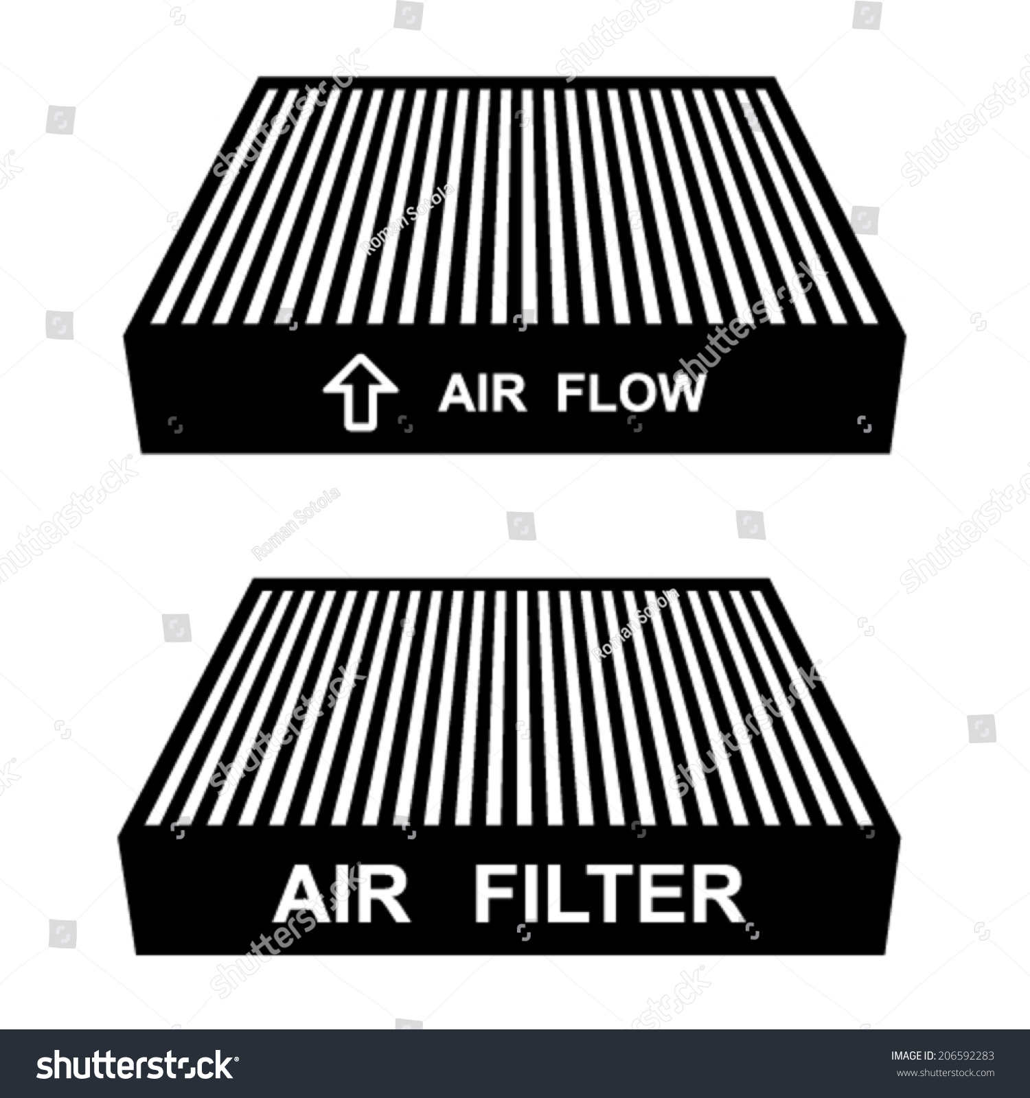 Vector Air Filter Symbols Vector có sẵn (miễn phí bản quyền) 206592283