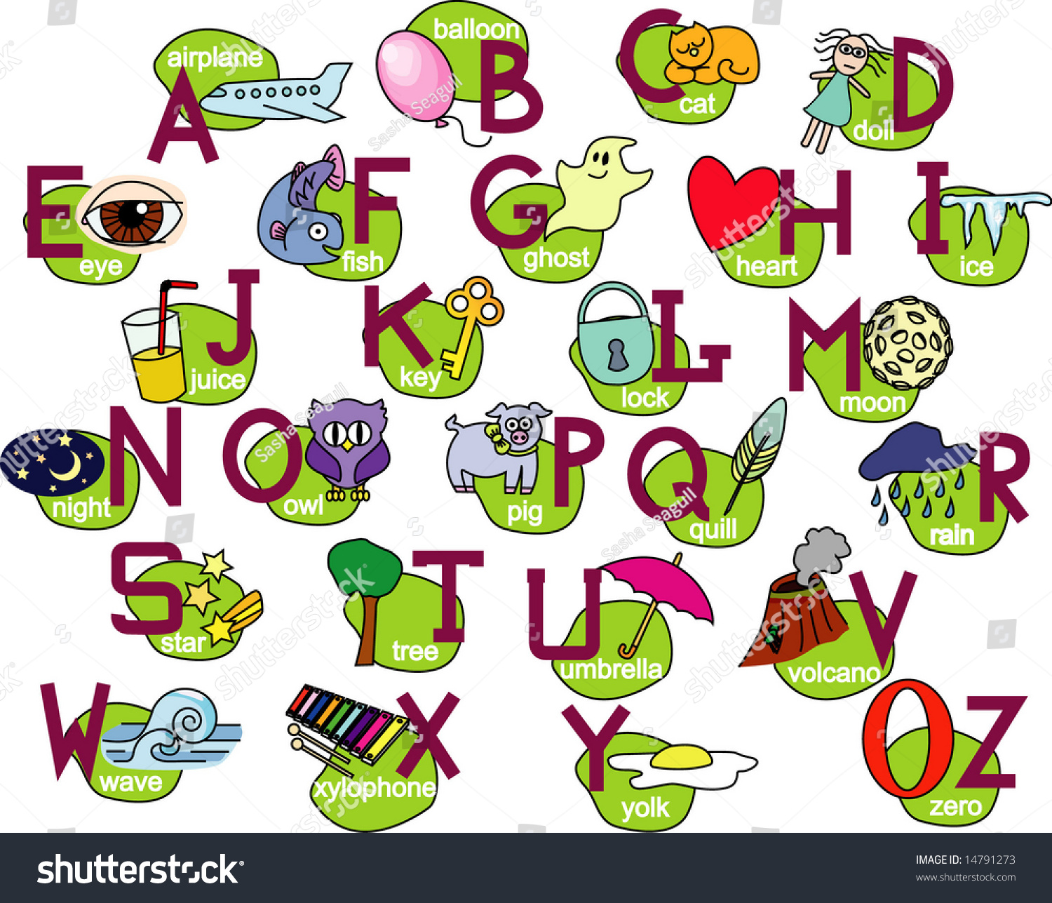 Vector Alphabet - 14791273 : Shutterstock