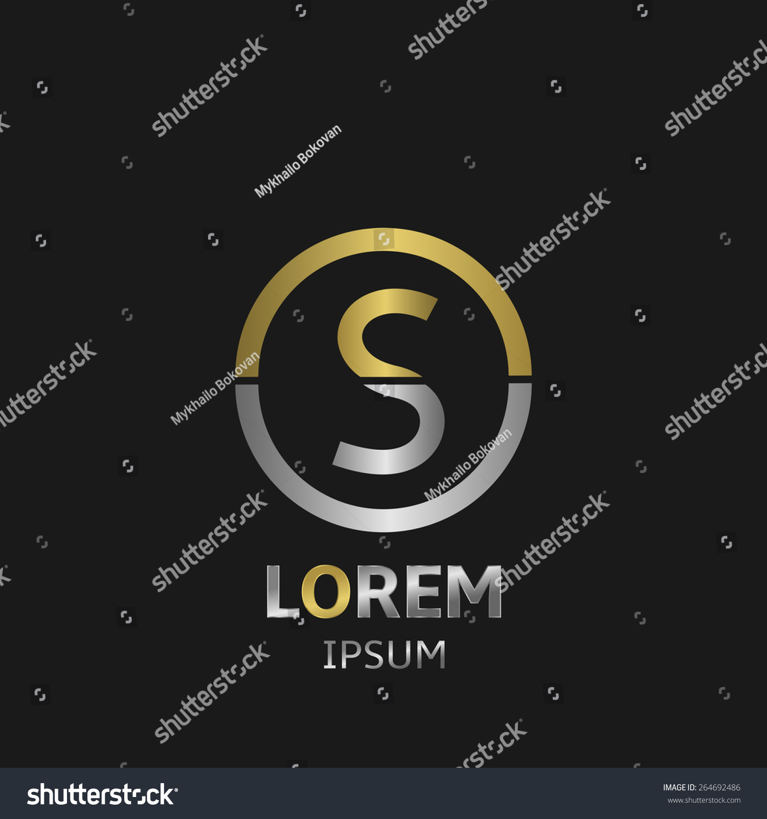 Vector Alphabet Letter S Symbol Your Stock Vector (Royalty Free ...