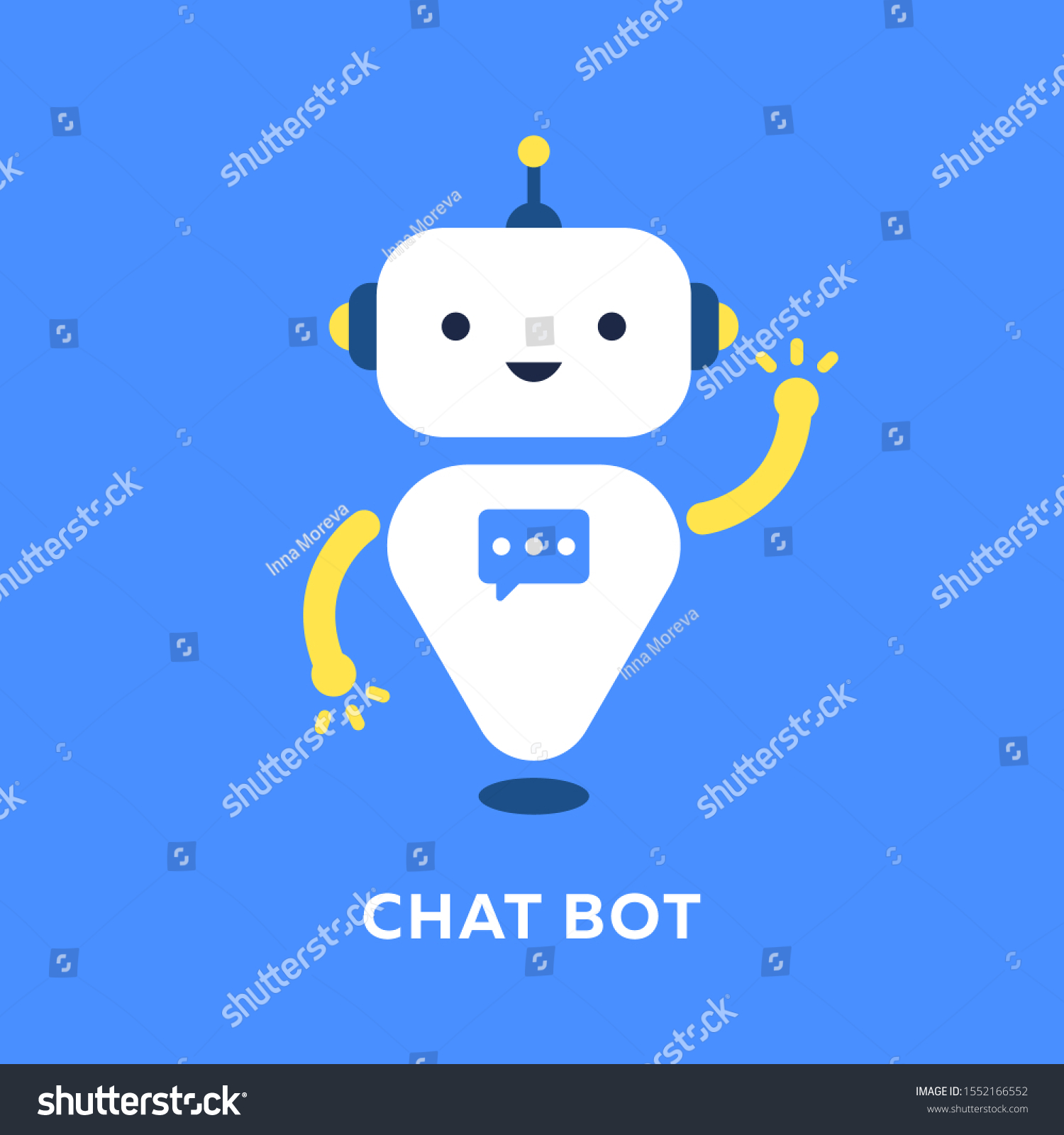 Vector Artificial Intelligence Concept Chatbot Illustration Stock Vector Royalty Free