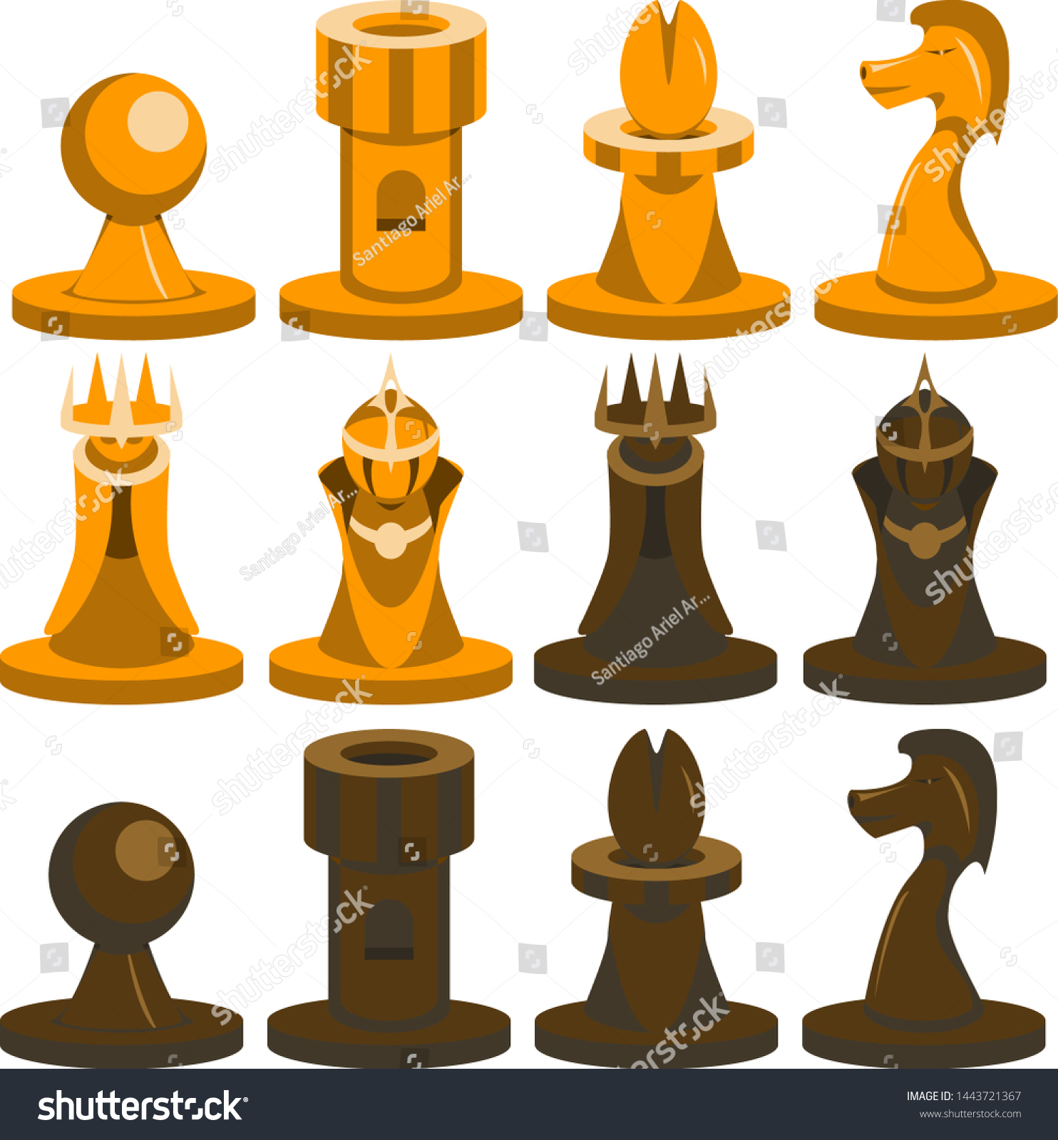 SVG of Vector assets ,all chess pieces . svg