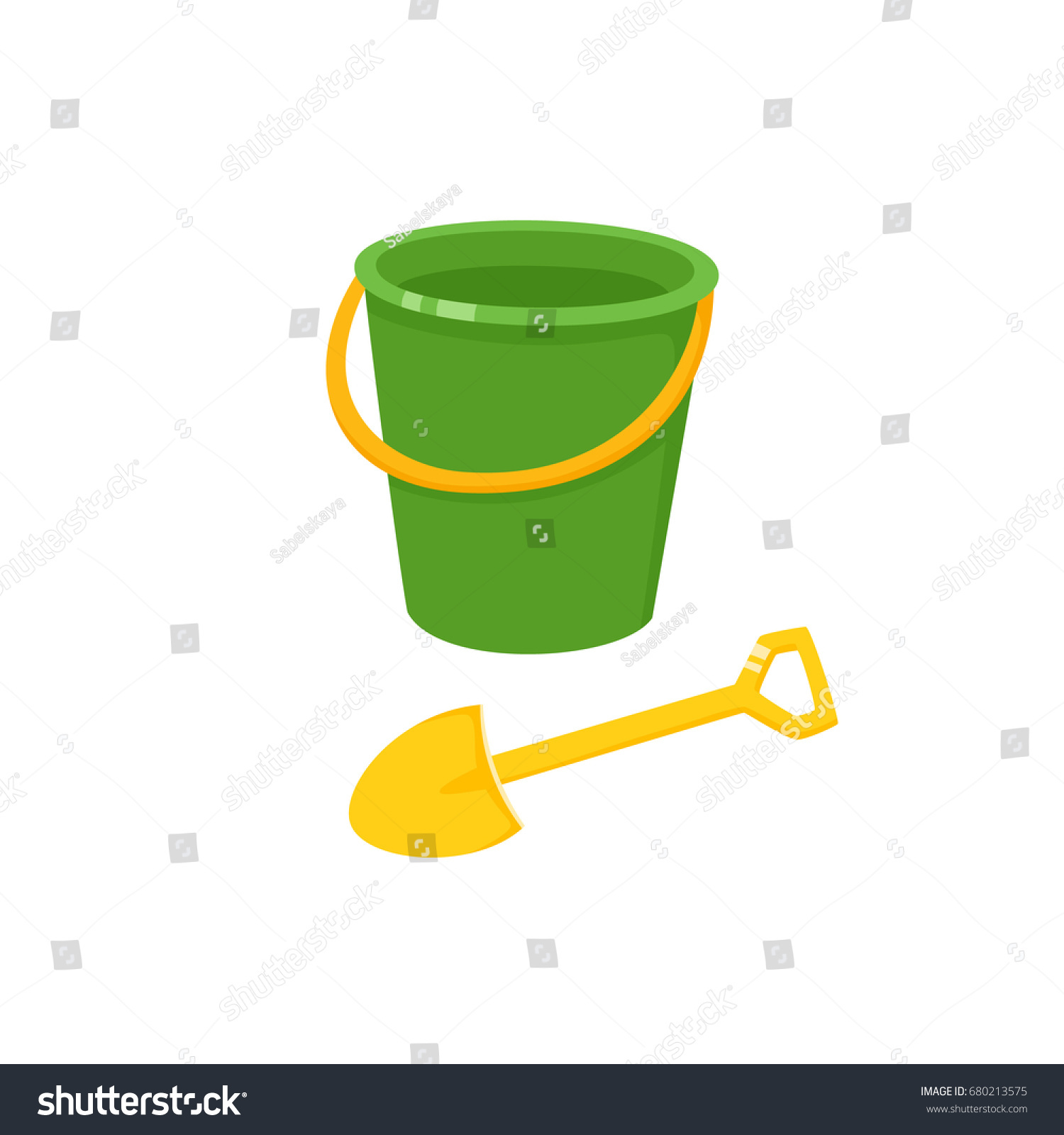 Uncategorized Toy Pail vector baby bucket sand shovel toy stock 680213575 and flat illustration child spade pail plastic