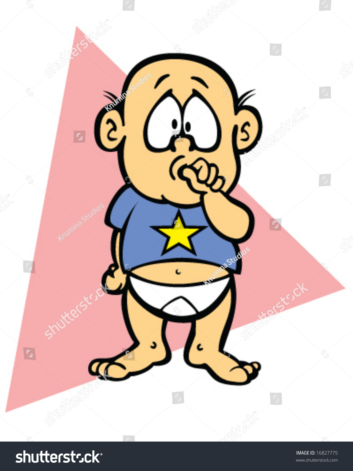 Vector Baby Sucking Thumb - 16827775 : Shutterstock