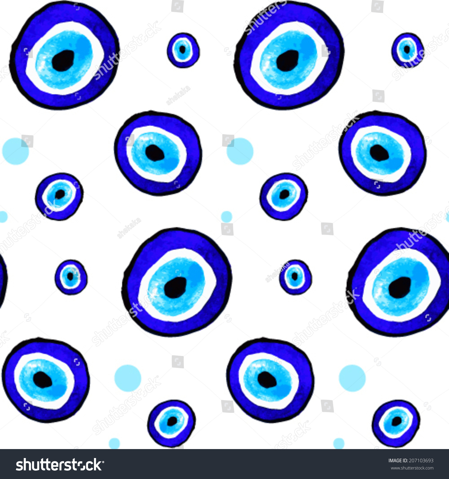 Vector Background Evil Eye Turkish Amulet Stock Vector 207103693 ...