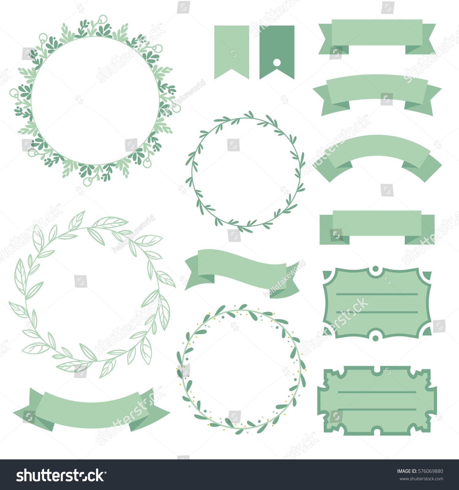 Vector Banner Design Elements Stock Vector (Royalty Free) 576069880