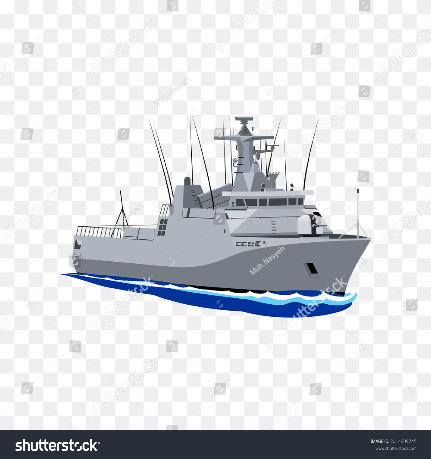 Vector Battle Ship Image Design You Stock Vector (Royalty Free ...