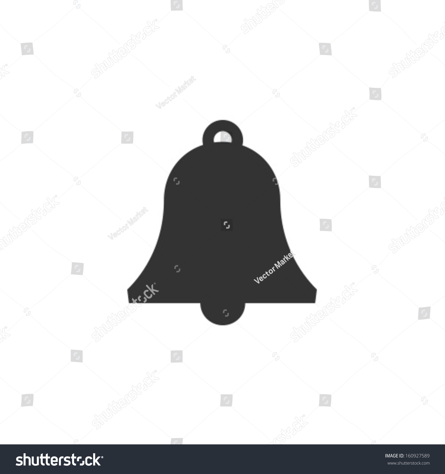 Vector Bell Icon Symbol - 160927589 : Shutterstock