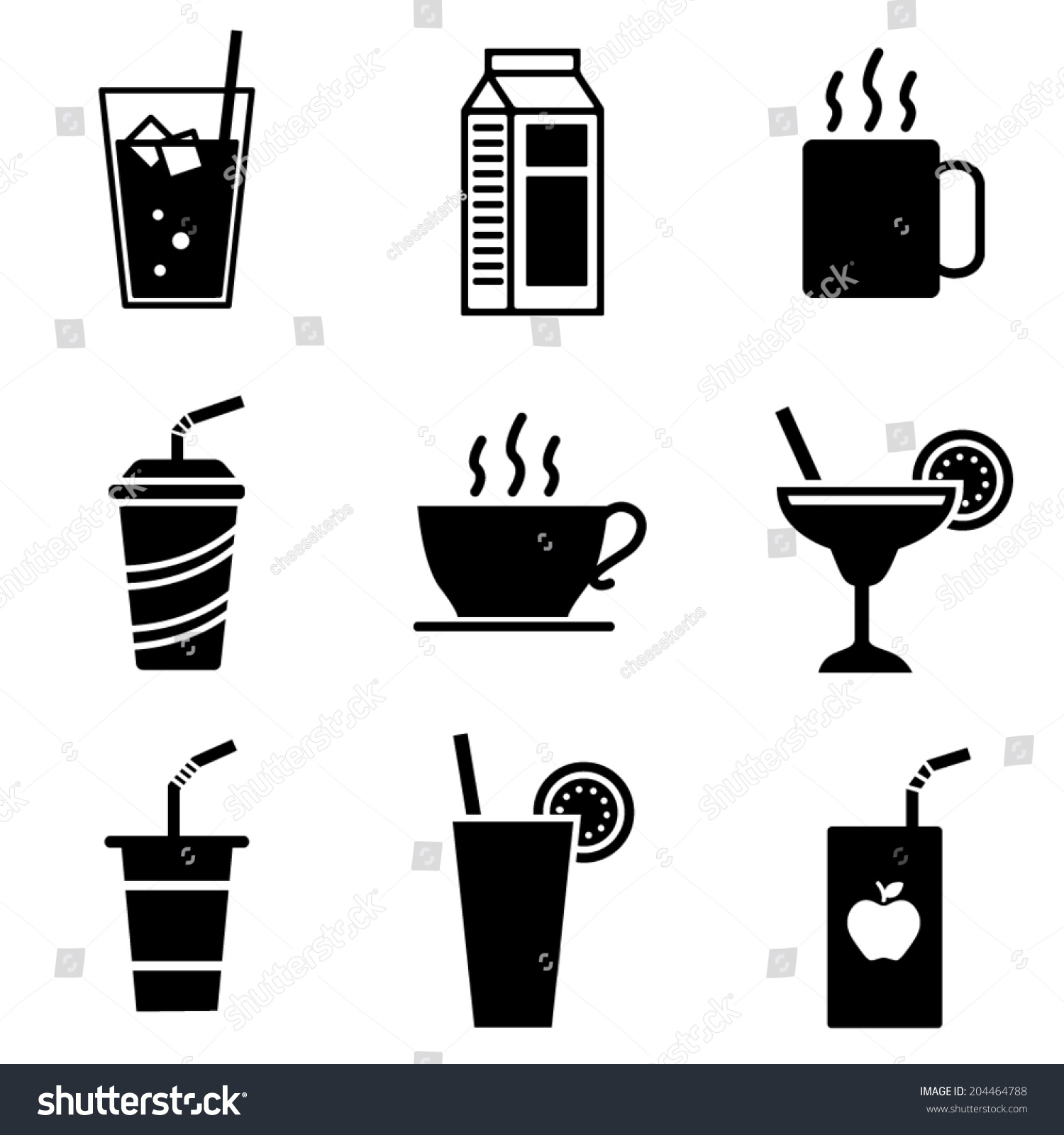 SVG of Vector Beverage Icons svg