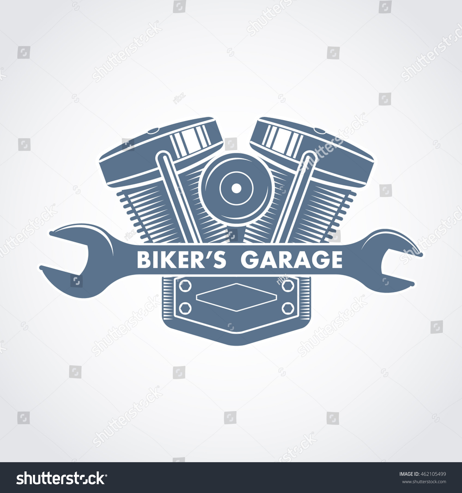  Vector  Bike Garage Motor  Service Logo Stock Vector  