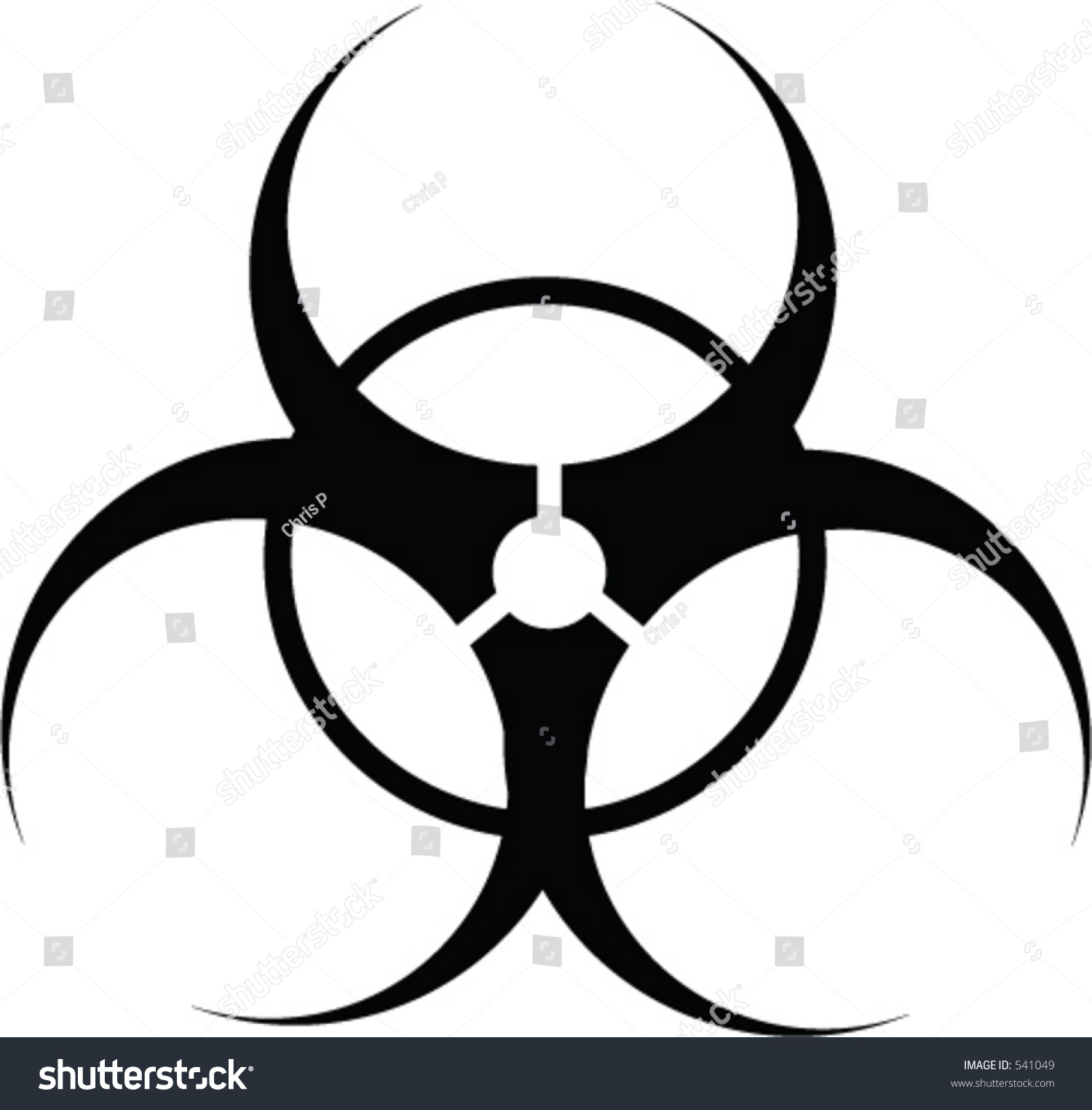 Vector Biohazard Symbol Stock Vector 541049 - Shutterstock