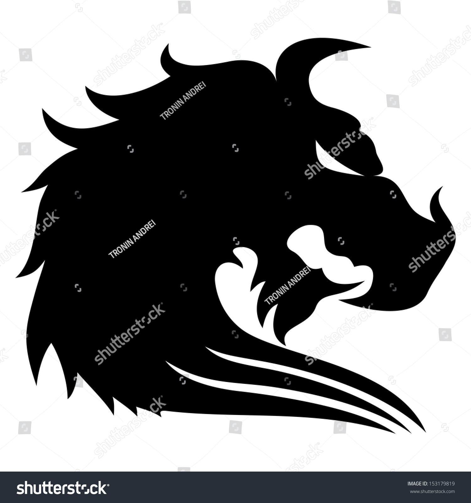 Vector. Black Dragon. - 153179819 : Shutterstock