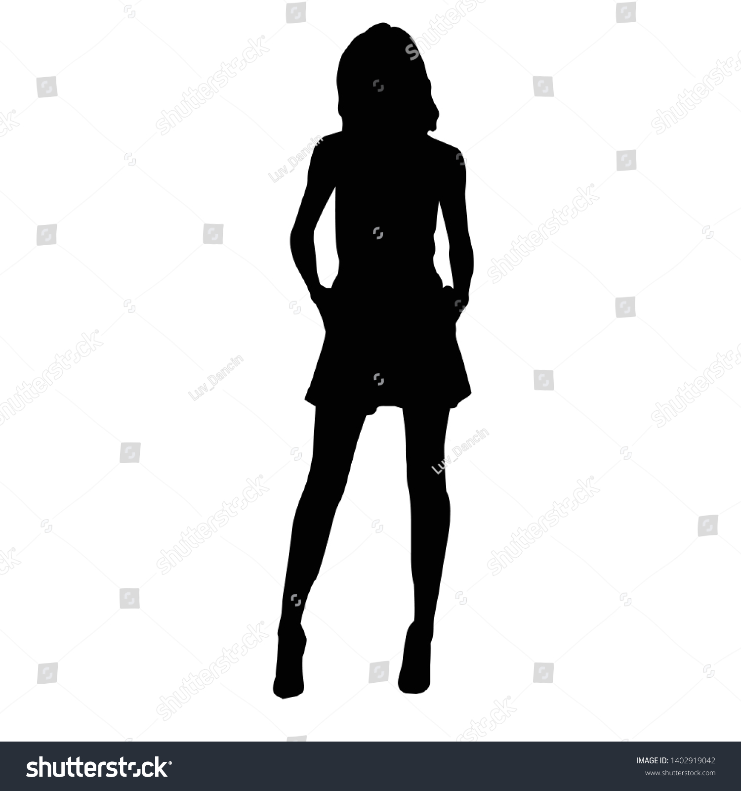 Vector Black Female Silhouette Fashion Woman Vector De Stock libre De vector-black-female-silhouette-fashion-woman-vector-de-stock-libre-de