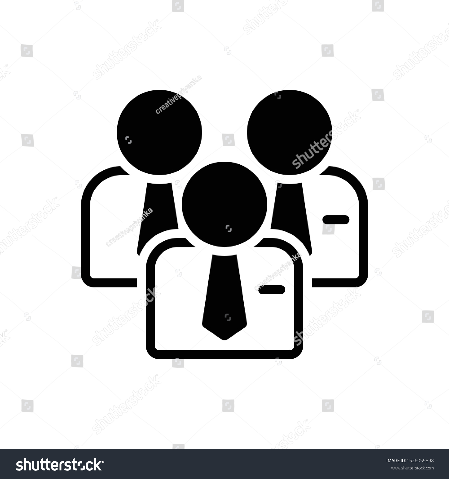 Vector Black Icon Leading Stock Vector (Royalty Free) 1526059898 ...