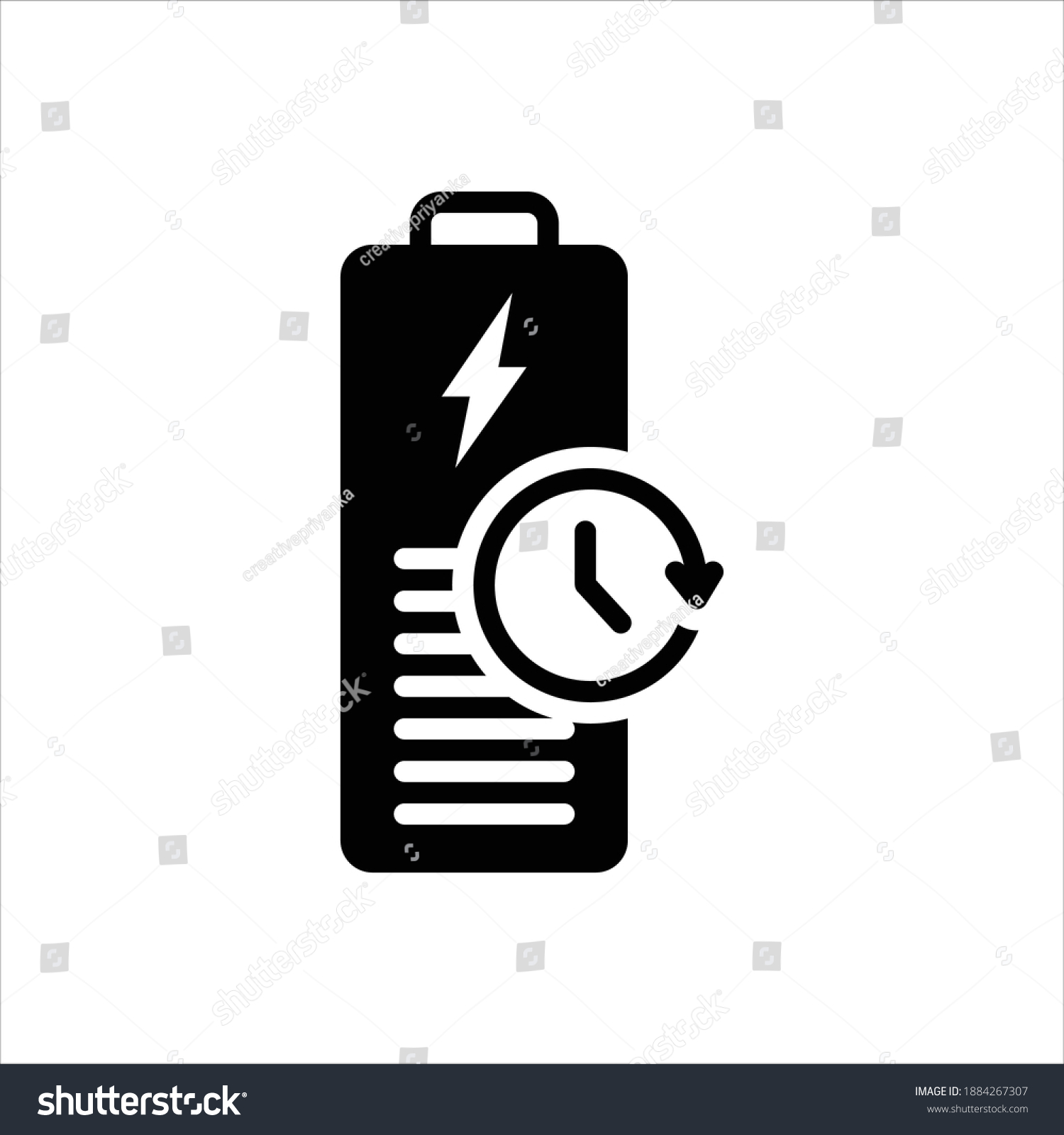 Vector Black Icon Longest Stock Vector (Royalty Free) 1884267307 ...