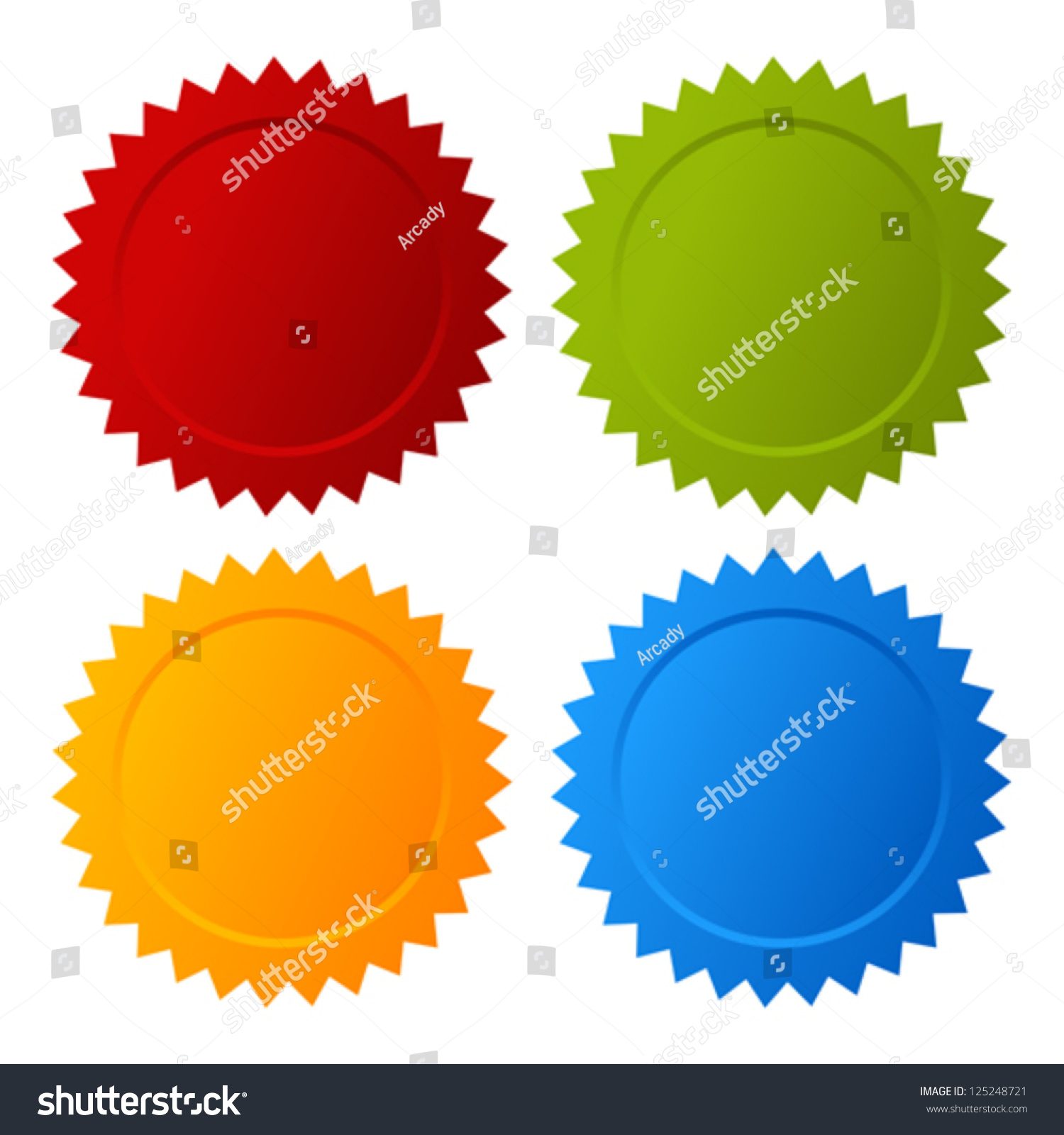 Vector Blank Seals Set - 125248721 : Shutterstock