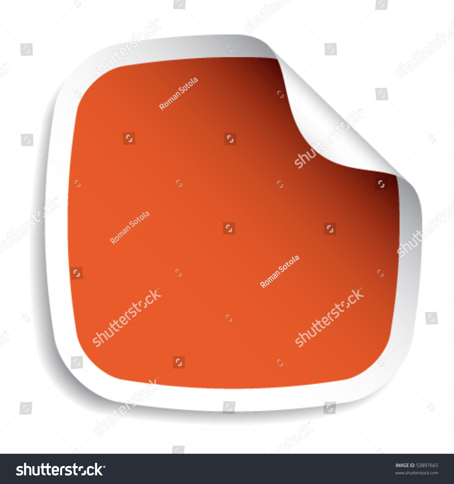 Vector Blank Sticker Stock Vector (Royalty Free) 53897665 - Shutterstock