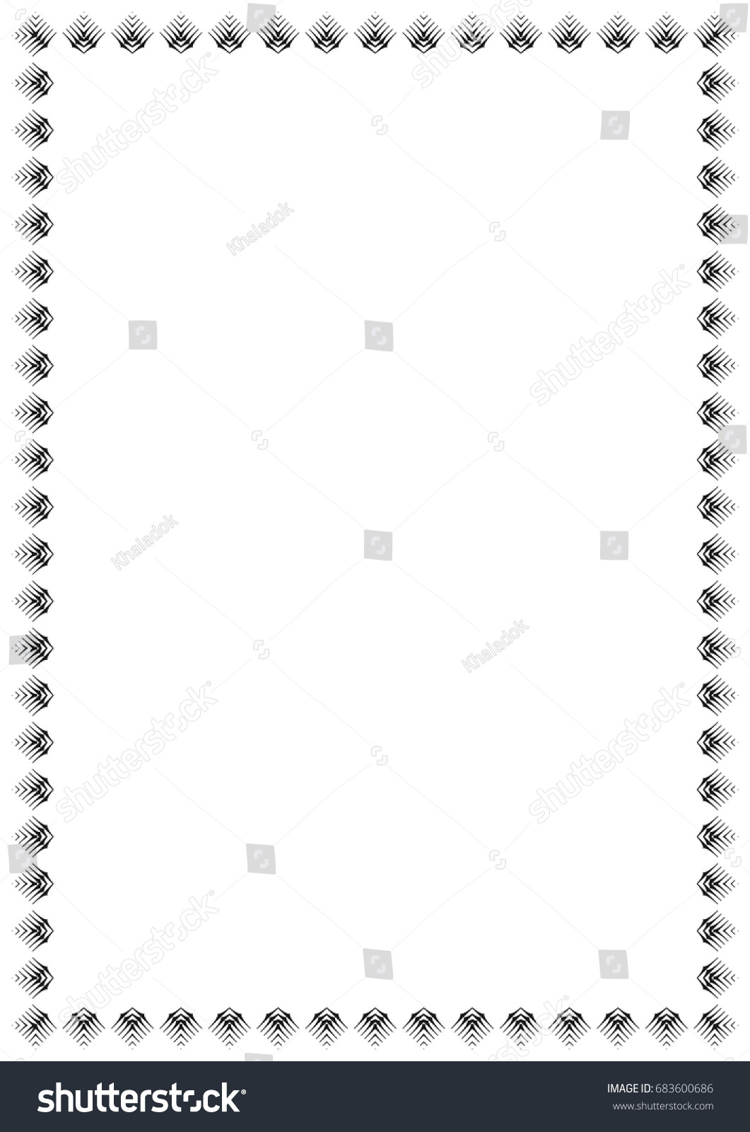 Vector Border Frame Design Page Template Stock Vector (Royalty Free ...