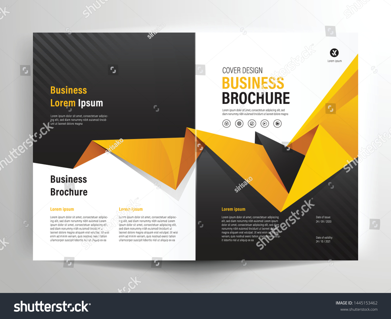 Vector Brochure Layout Flyer Design Templates Stock Vector Royalty Free