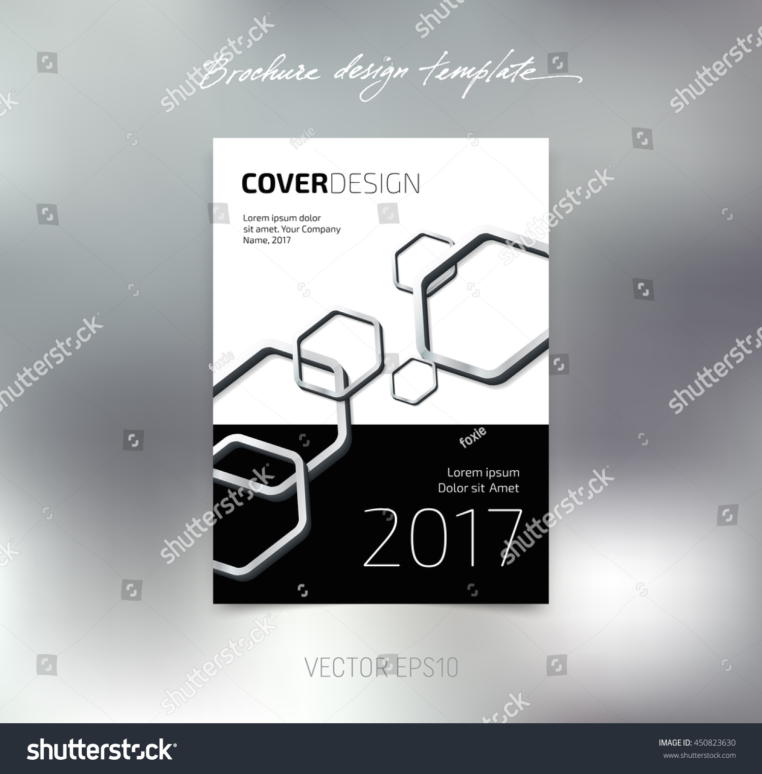 vector brochure booklet cover design template stock vector royalty