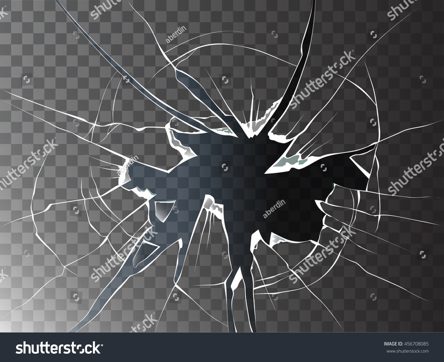 SVG of Vector broken glass. Isolated cracked glass effect. svg