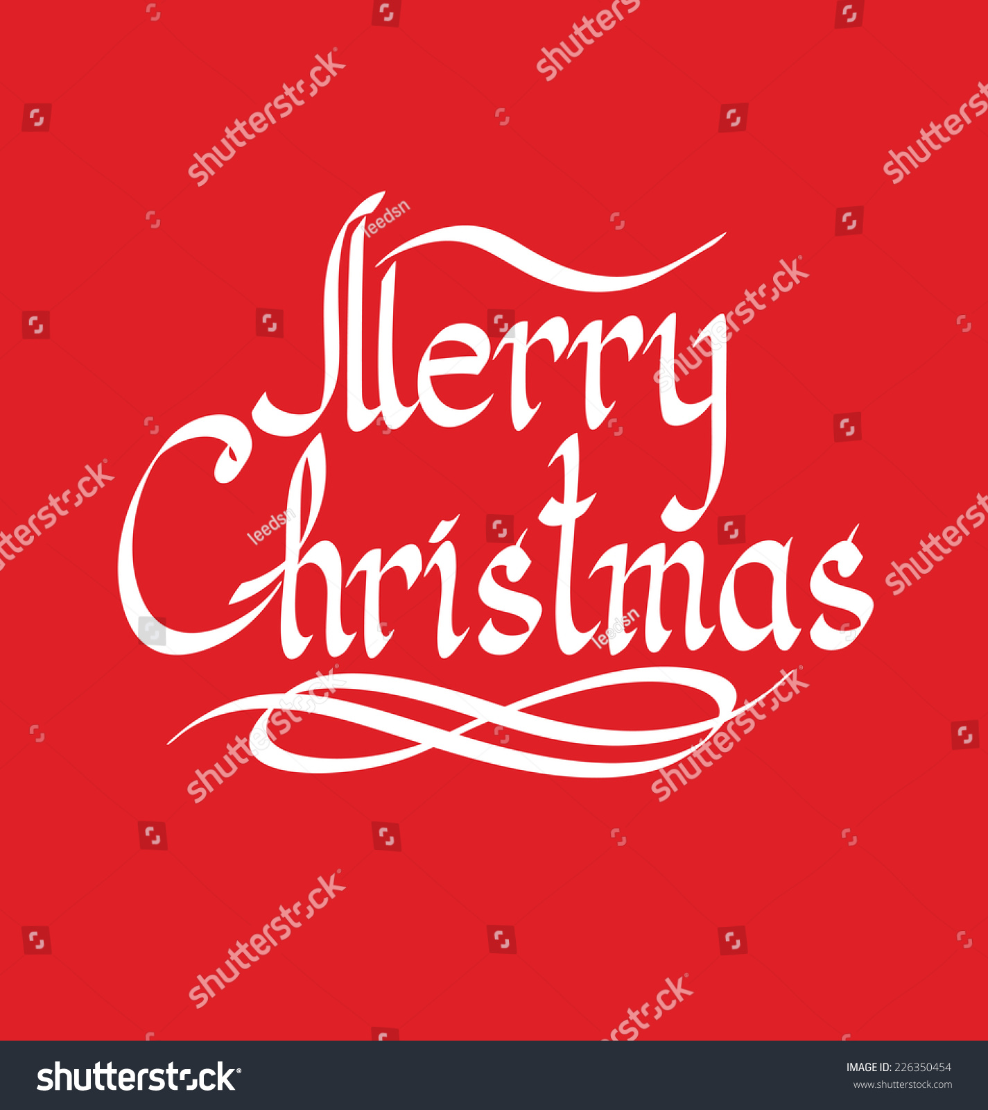 Download Vector Calligraphic Text Merry Christmas As Card Title ...