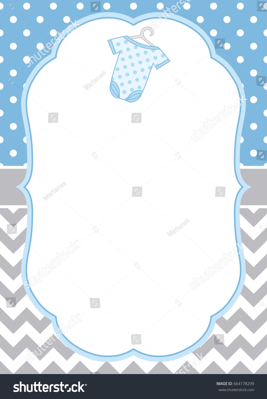 Download Vector Card Template Baby Bodysuit On Stock Vector ...
