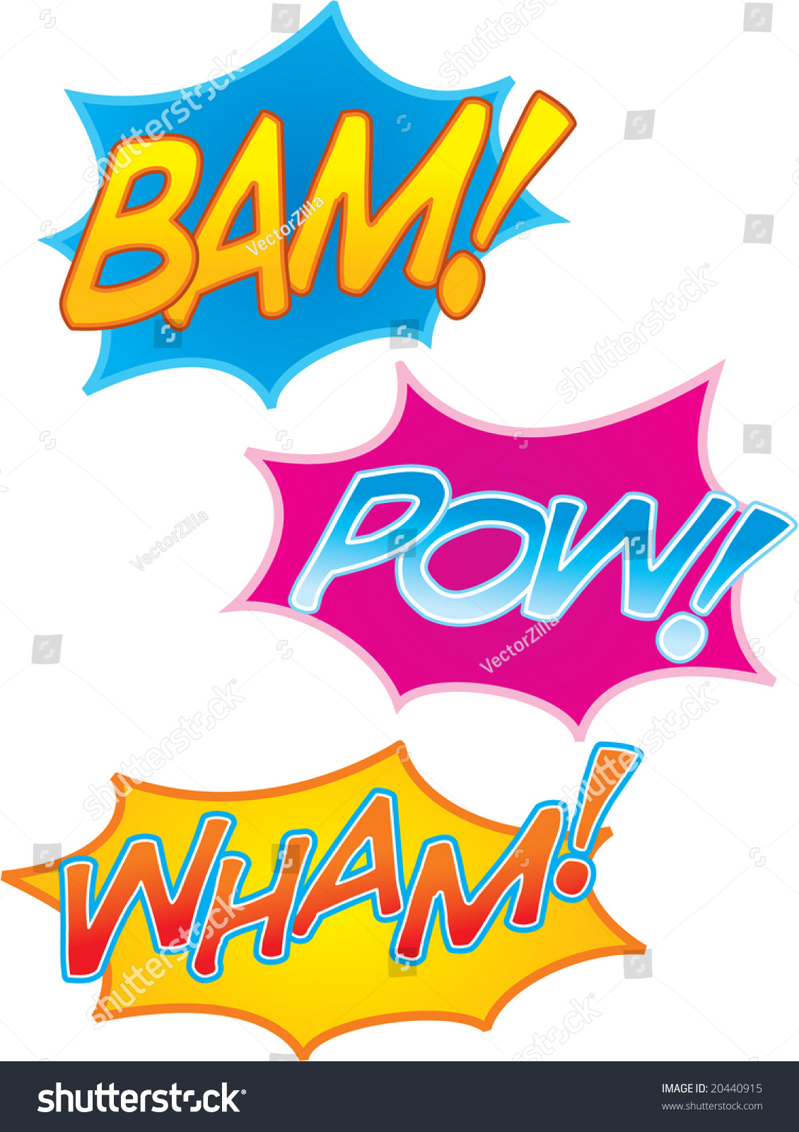 Vector Cartoon Comic Book Sound Effects Stock Vector ...