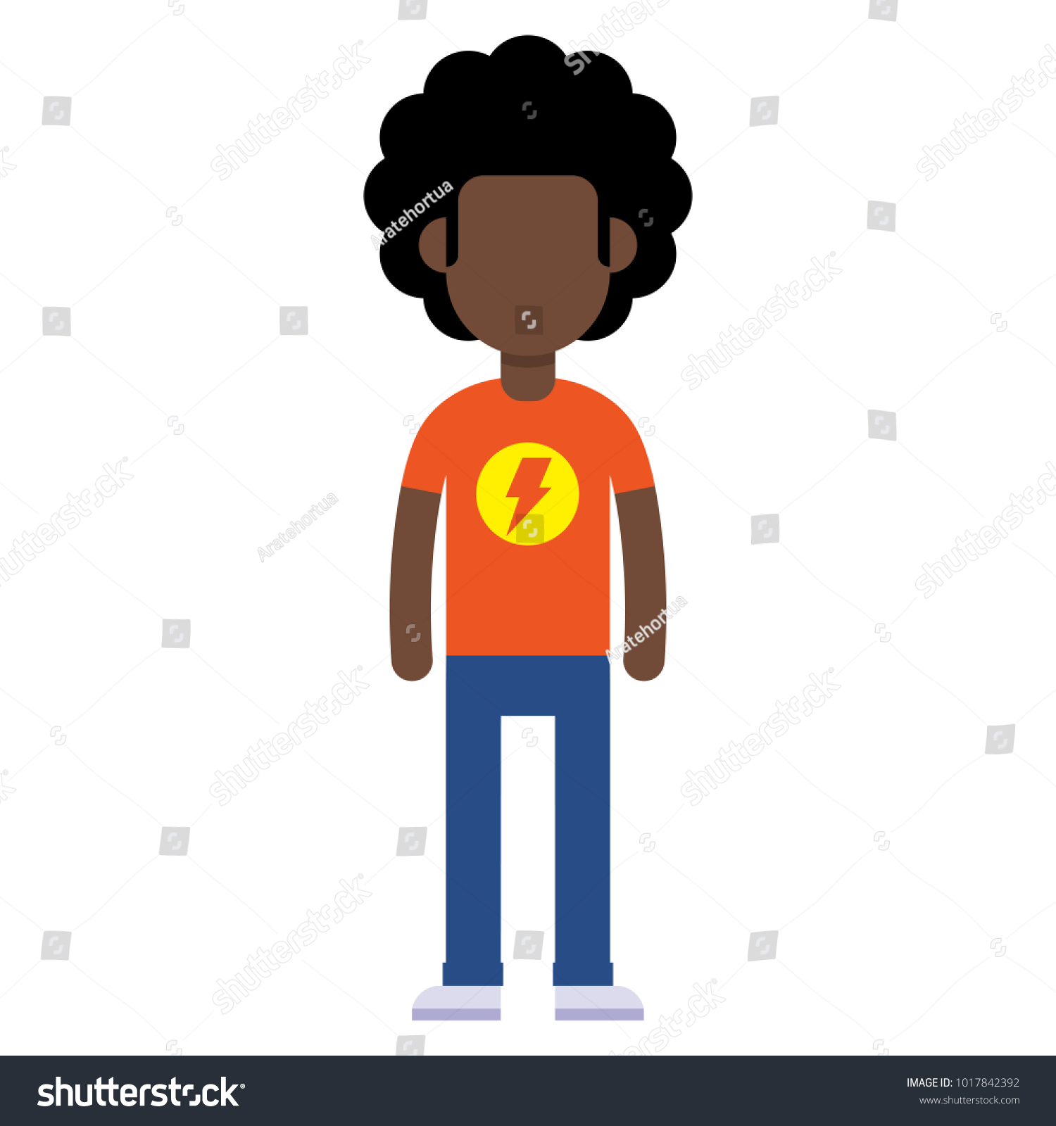 SVG of Vector Cartoon Flat Style Young Male Character Isolated svg