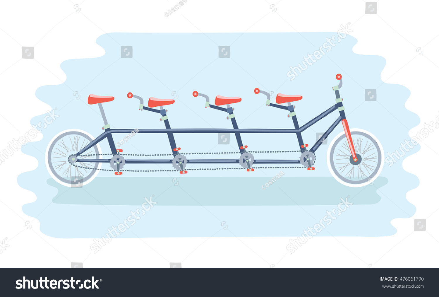 multi seat bicycle
