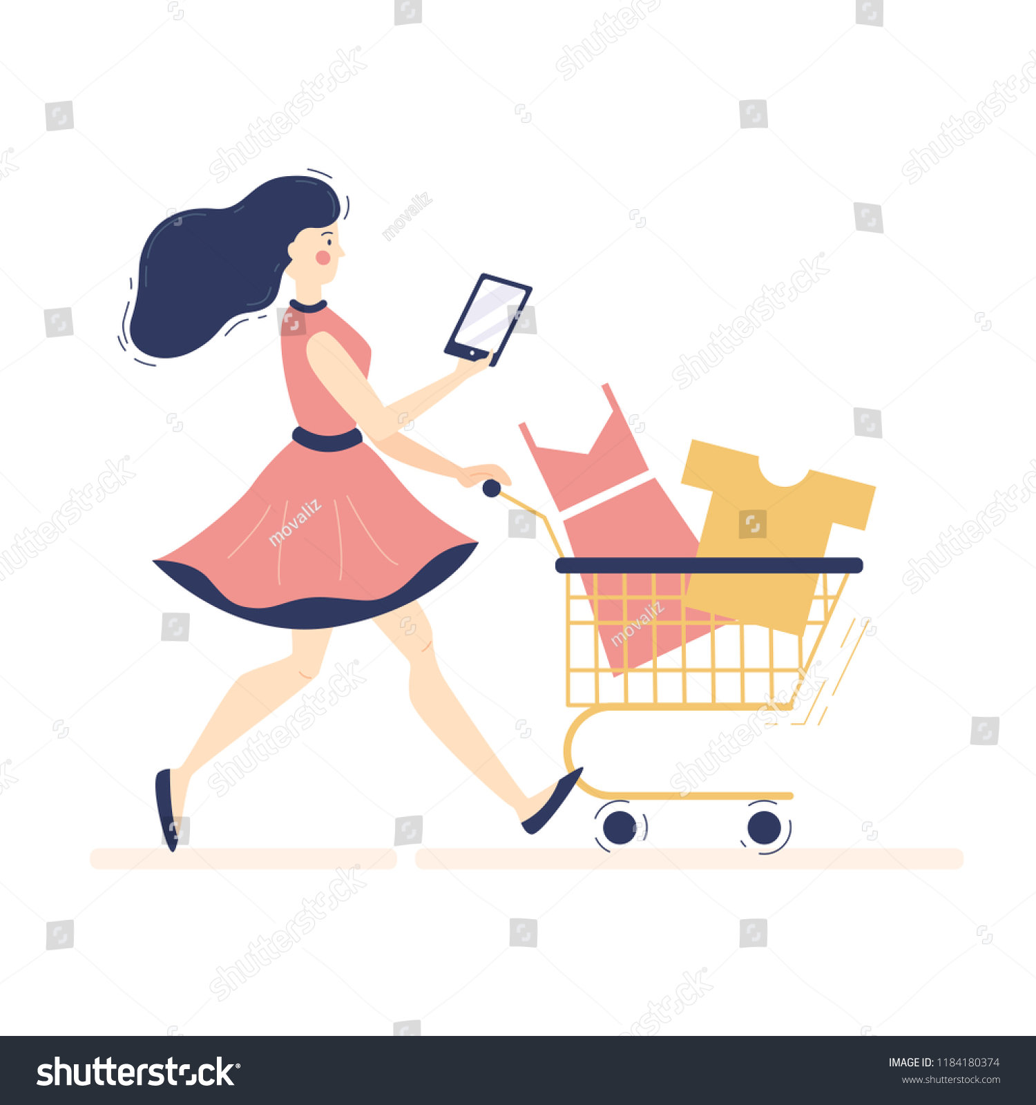 online girls shopping