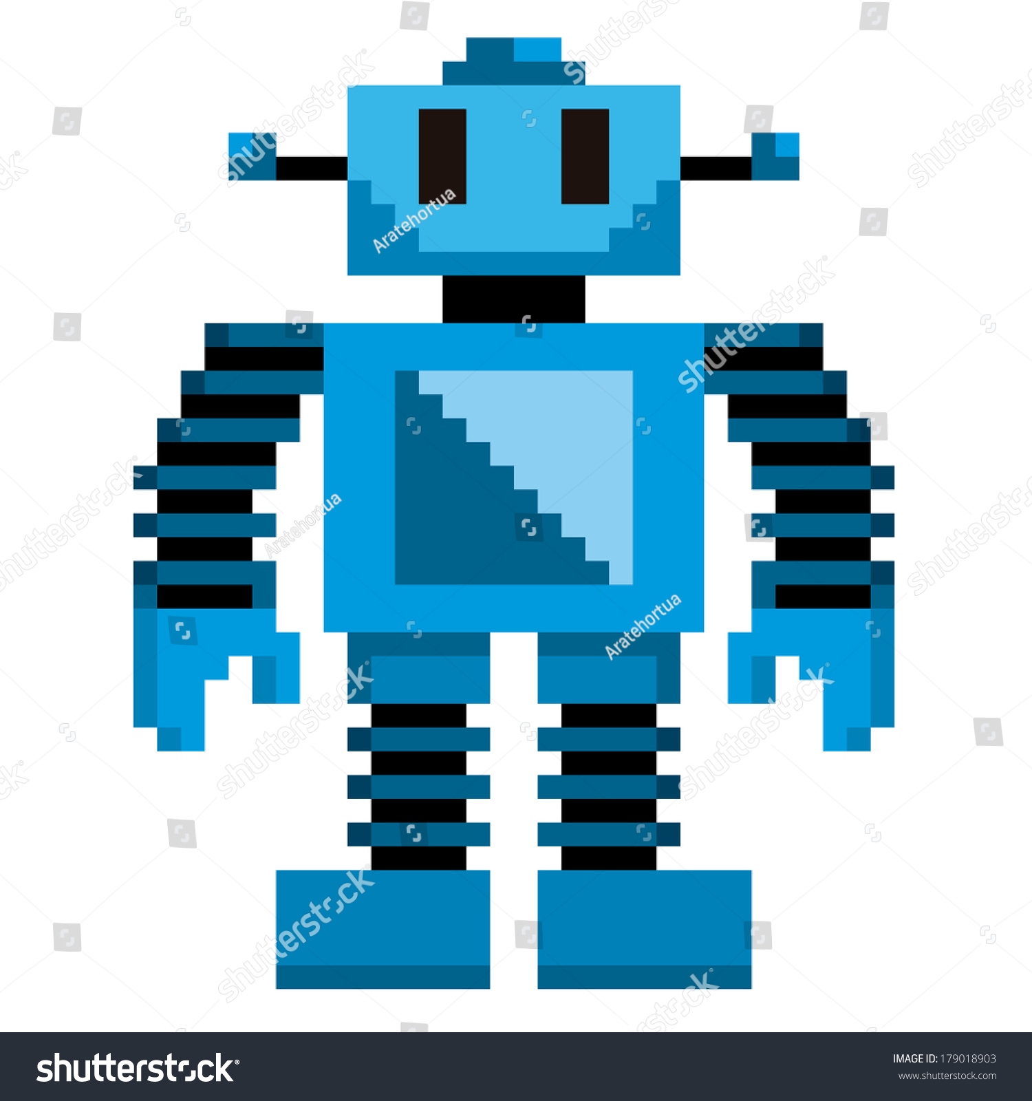 pixel art robot