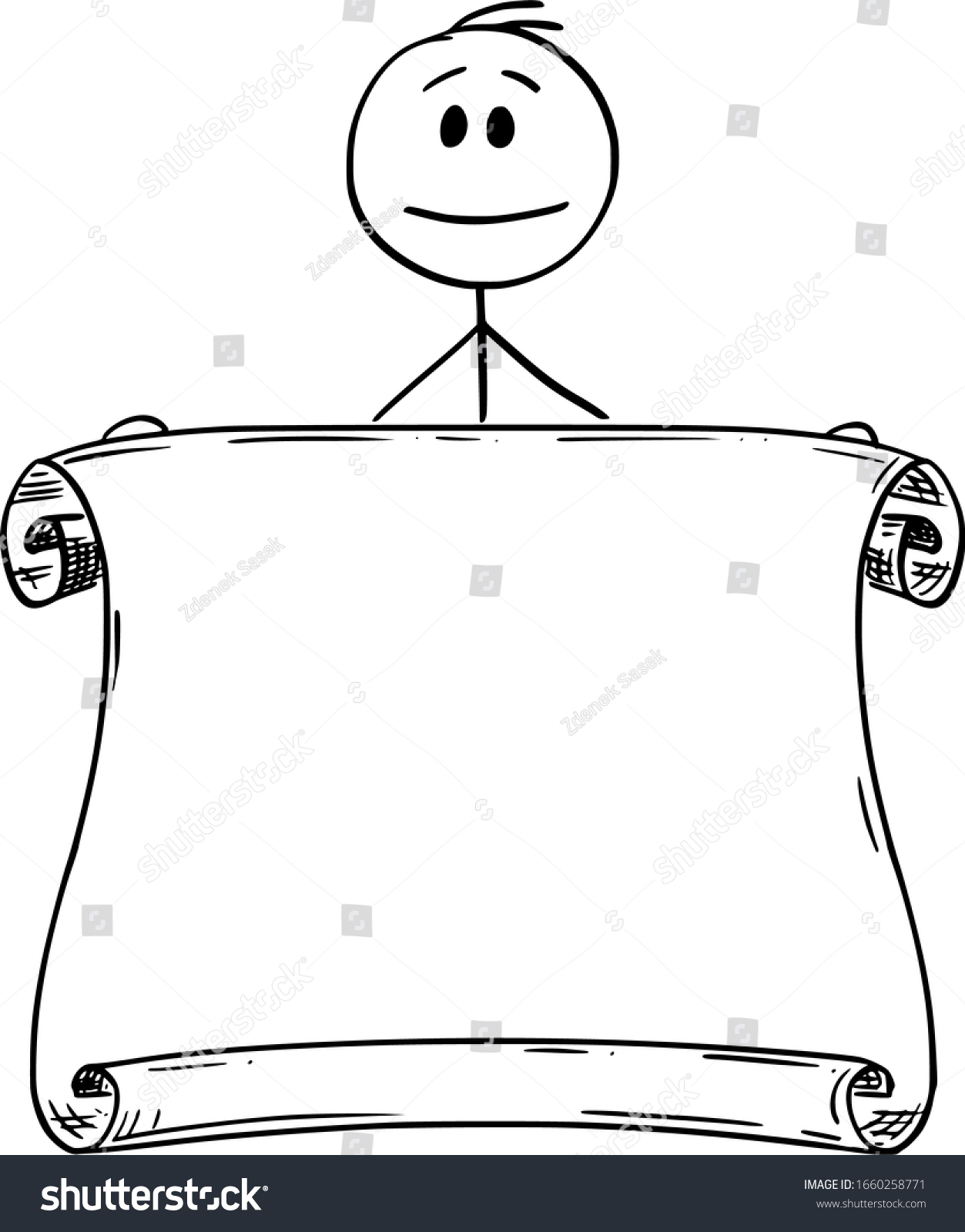 Vector Cartoon Stick Figure Drawing Conceptual Shutterstock