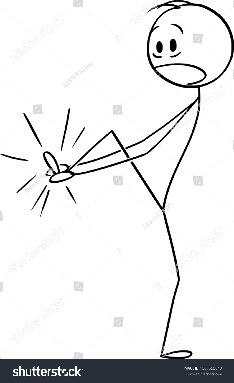 Vector Cartoon Stick Figure Drawing Conceptual Stock Vector Royalty Free Shutterstock