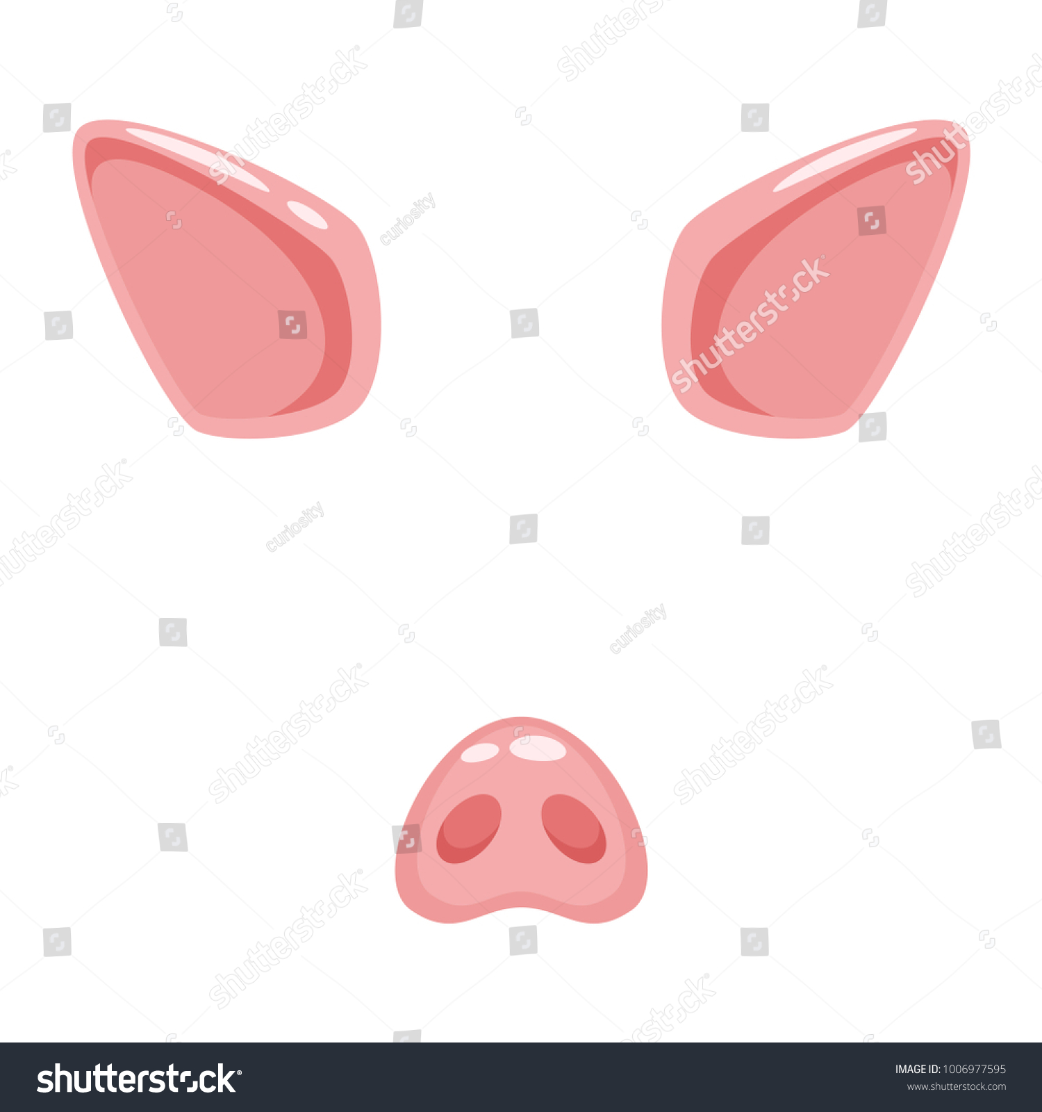pig ears and nose template www