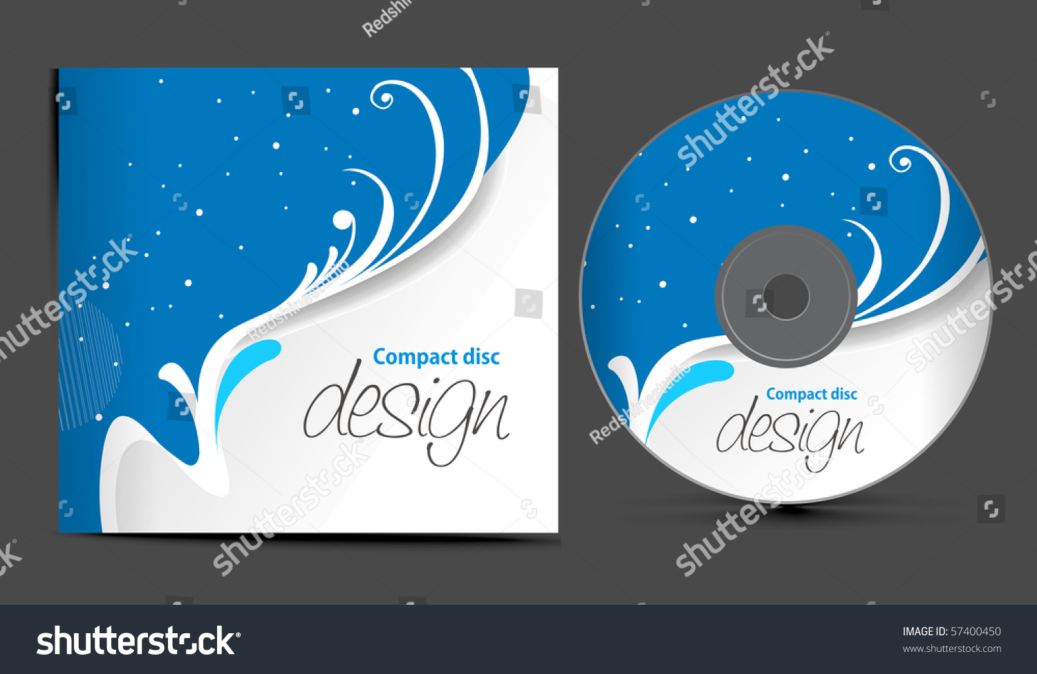 Vector Cd Cover Design Template Copy Stock Vector 57400450 Shutterstock Album Cover Design Templates