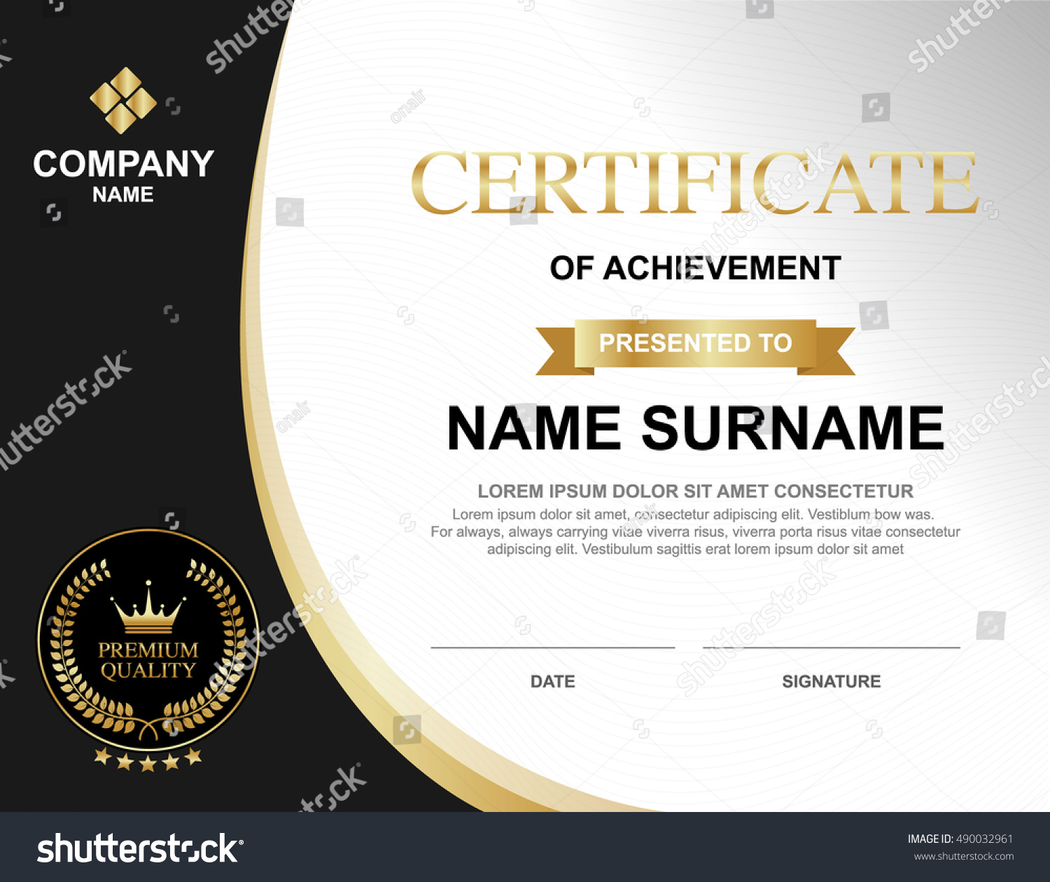 qualification certificate template