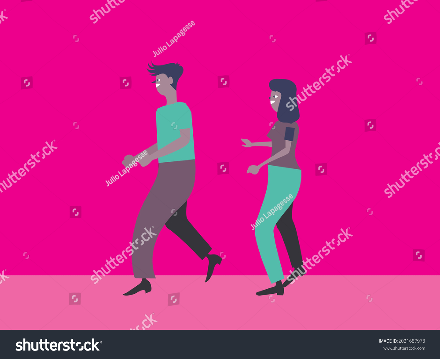 Vector Characters Commercial Use Stock Vector (Royalty Free) 2021687978 ...