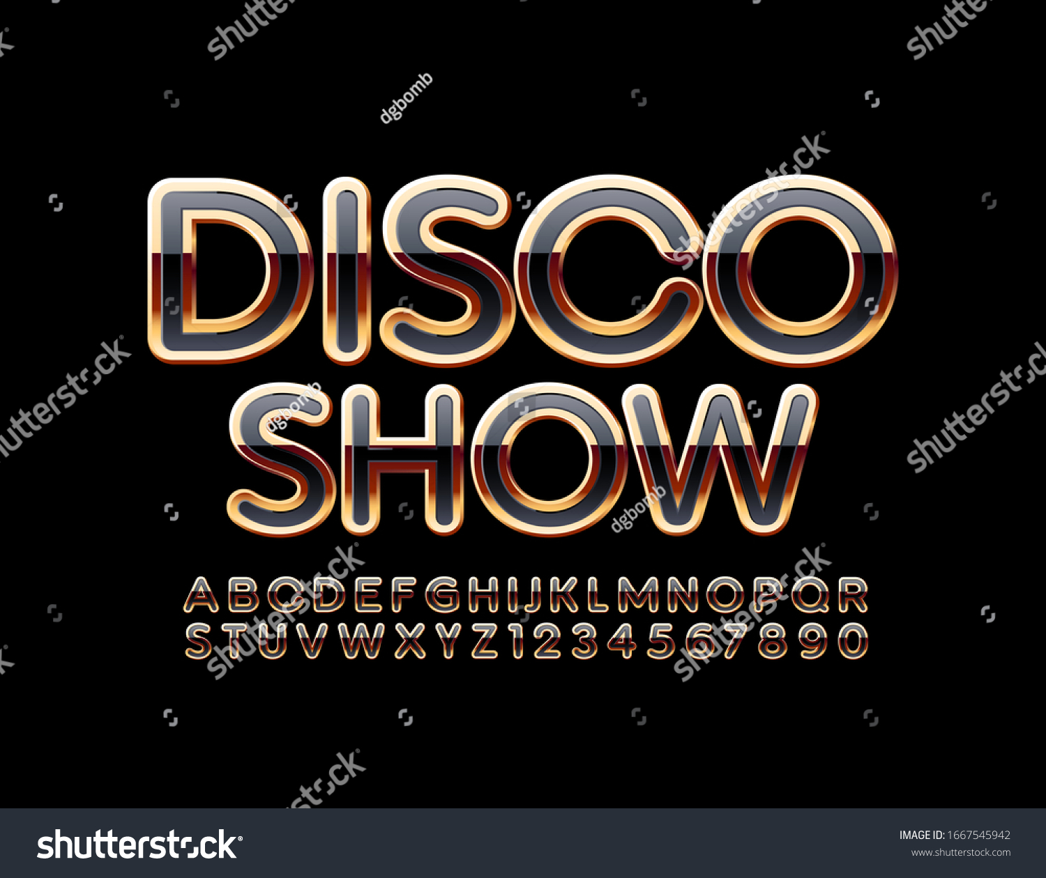 Vector Chic Emblem Disco Show Luxury Stock Vector (Royalty Free ...