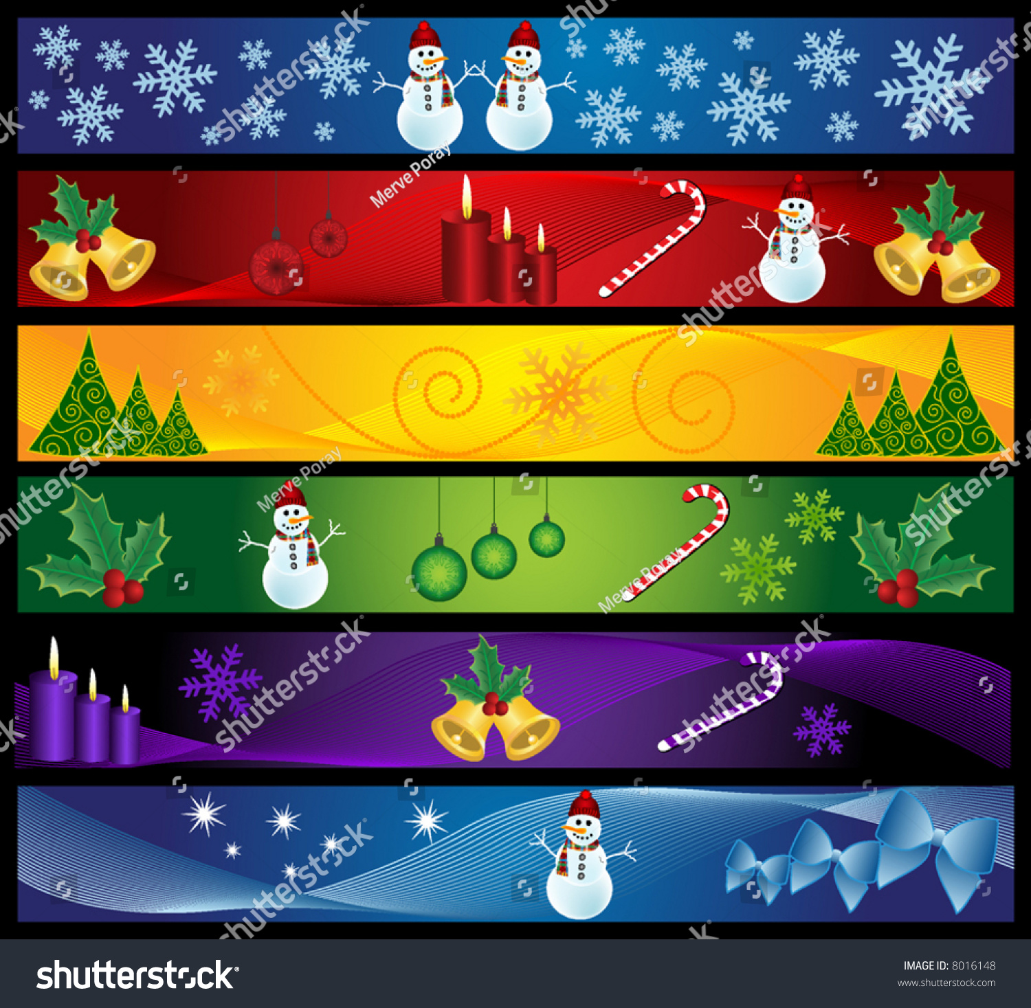 Vector Christmas Banners - 8016148 : Shutterstock