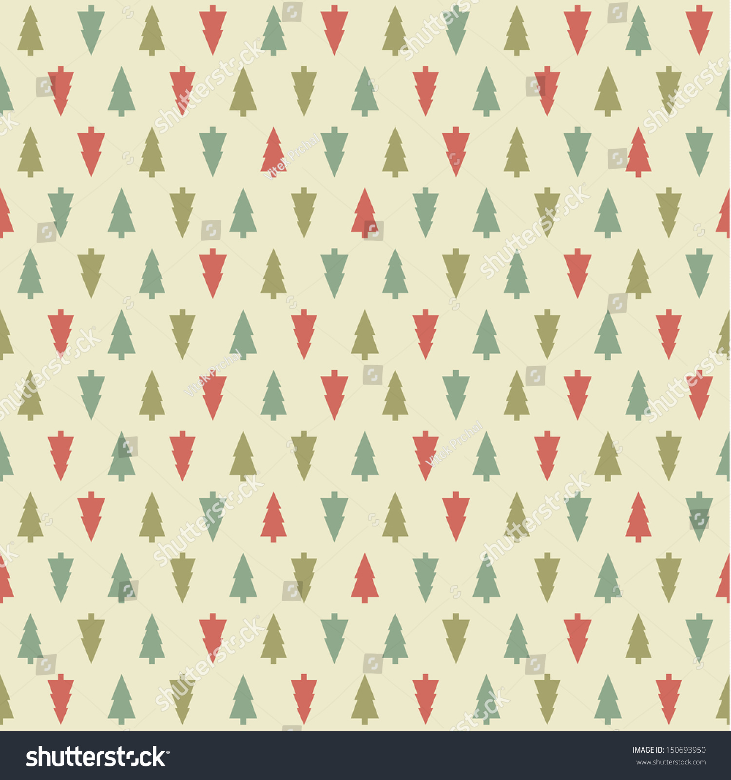 Vector Christmas Pattern Colorfully Xmas Seamless Stock 