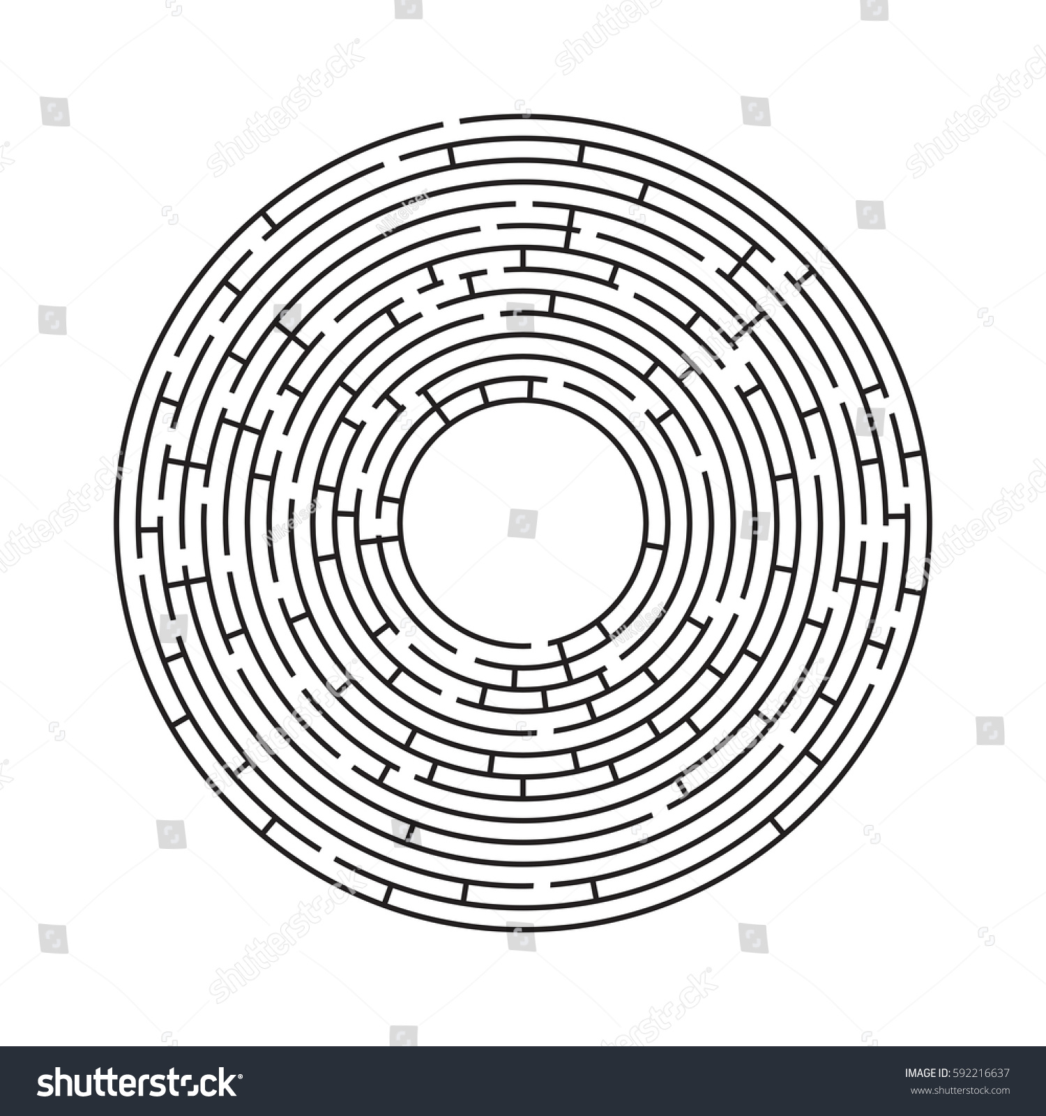 vector labyrinth circle Maze Stock Labyrinth Labyrinth Vector Entry Circle Vector