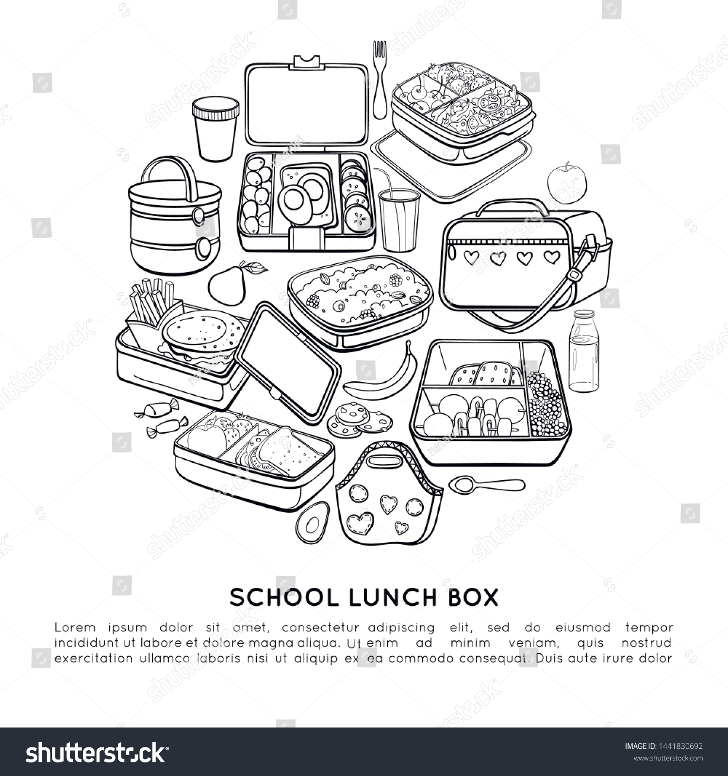 14,289 Food box sketch Images, Stock Photos & Vectors | Shutterstock