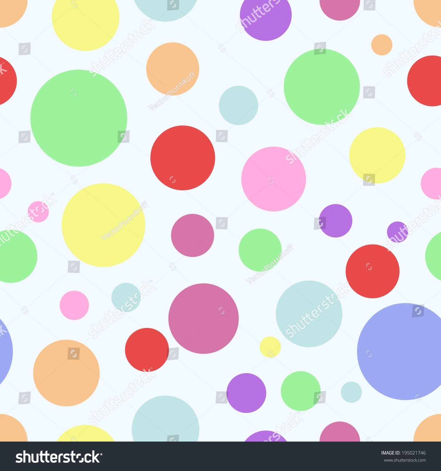 Vector Circles Abstract Seamless Pattern Background - 195021746 ...